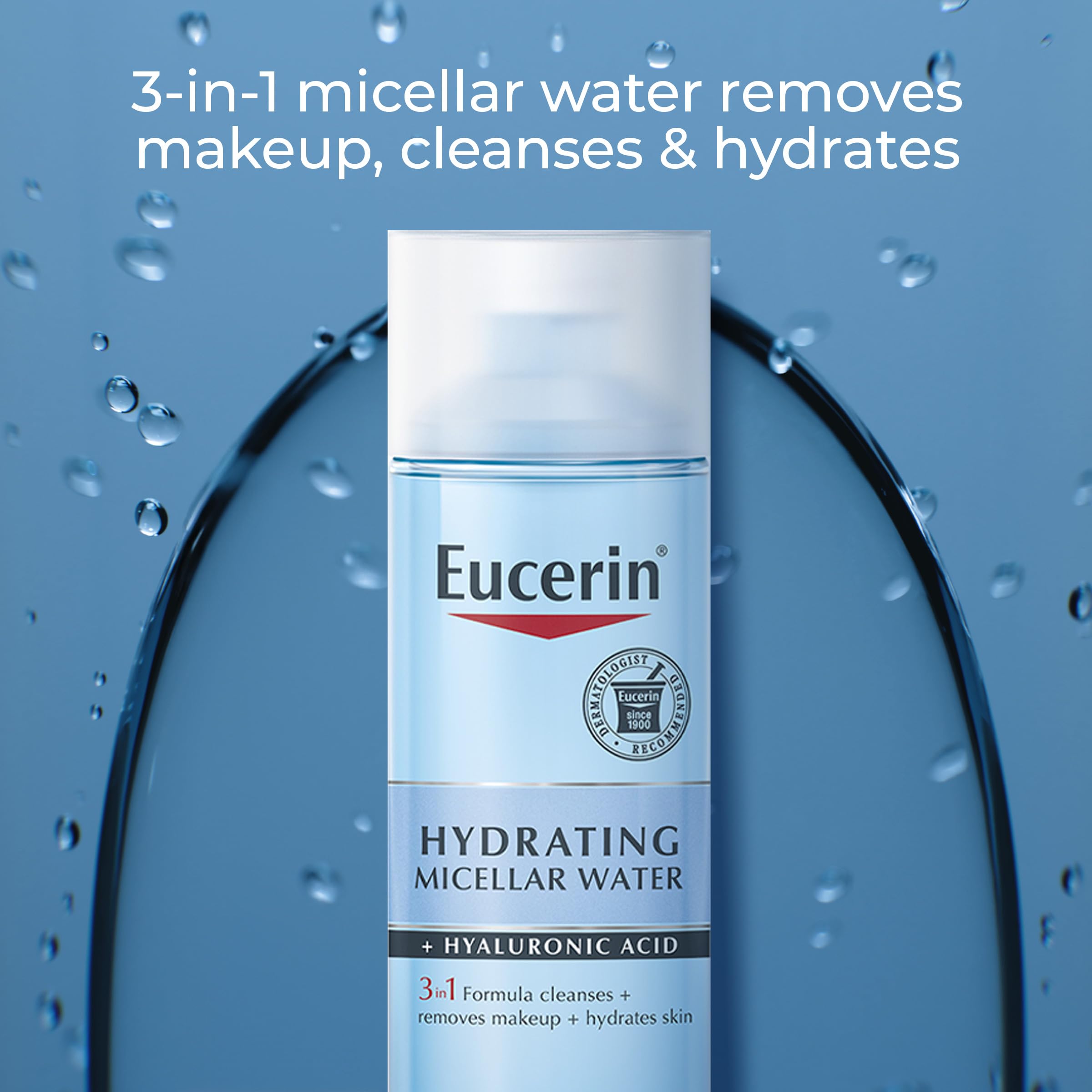 Foto 3 pulgar | Agua Micelar Eucerin Hidratante 3 En 1 Con Ácido Hialurónico 200 Ml - Venta Internacional.