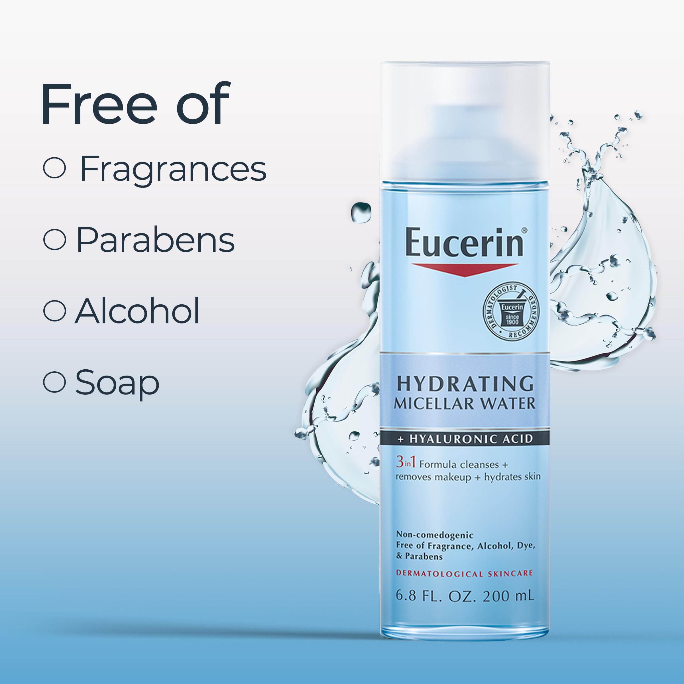 Foto 4 pulgar | Agua Micelar Eucerin Hidratante 3 En 1 Con Ácido Hialurónico 200 Ml - Venta Internacional.