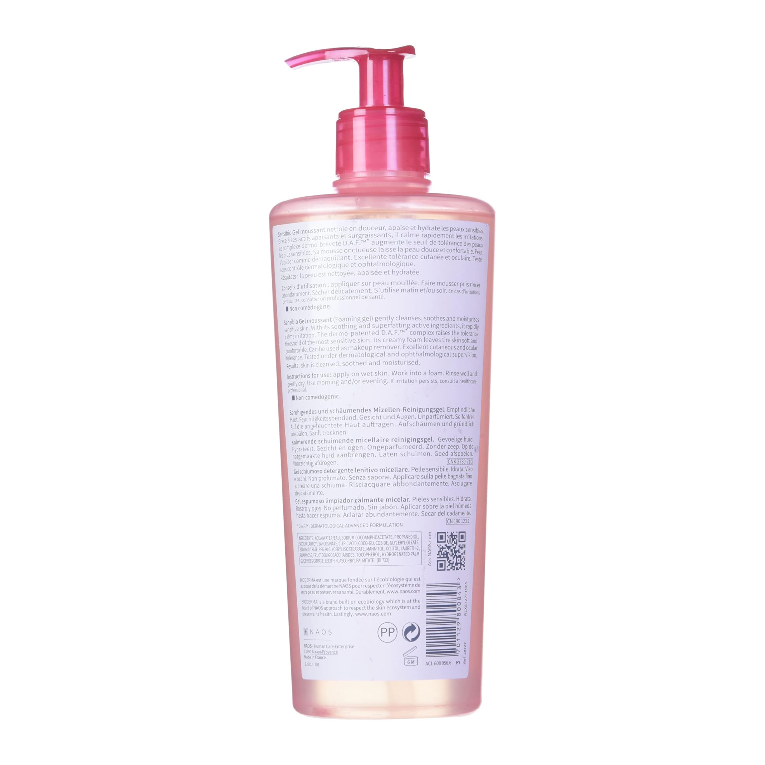 Foto 2 | Gel Limpiador Bioderma Sensibio Para Pieles Sensibles 500ml - Venta Internacional.