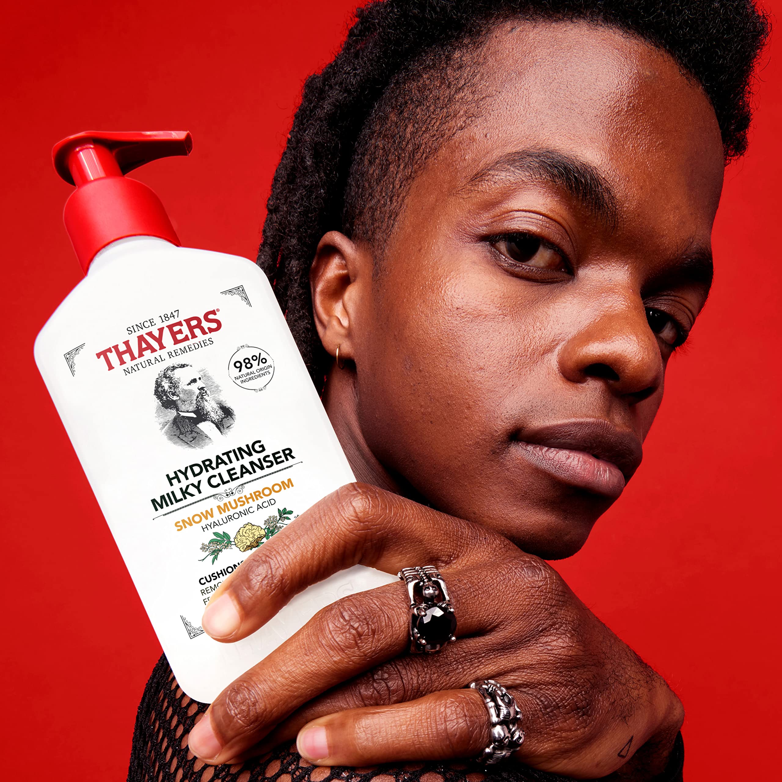 Foto 8 pulgar | Limpiador Facial Thayers Milky Con Hongos De Nieve Y Ácido Hialurónico - Venta Internacional.