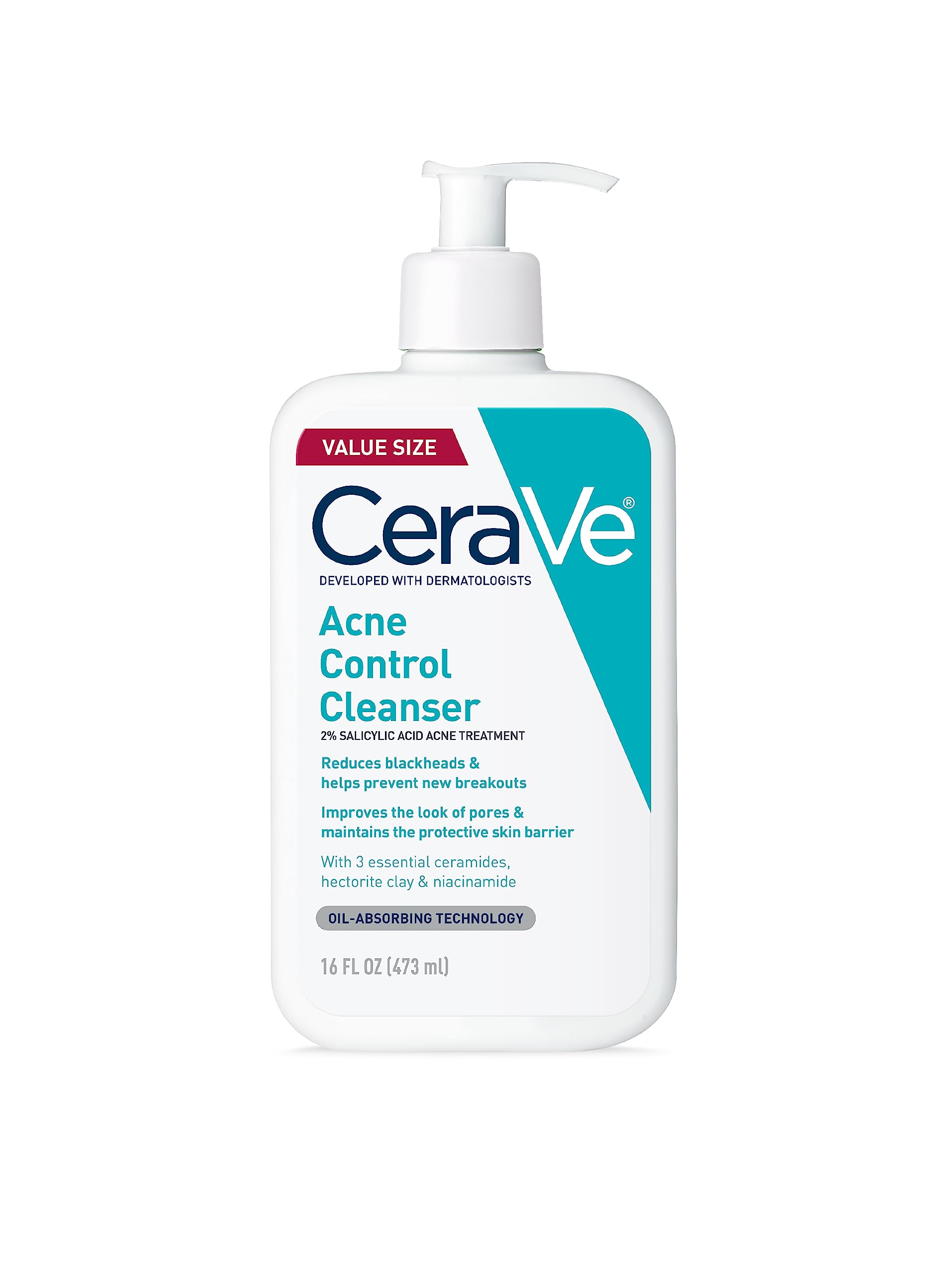 Foto 2 pulgar | Limpiador Cerave Acne Control Con 2% De Ácido Salicílico, 480 Ml, Sin Fragancia - Venta Internacional.