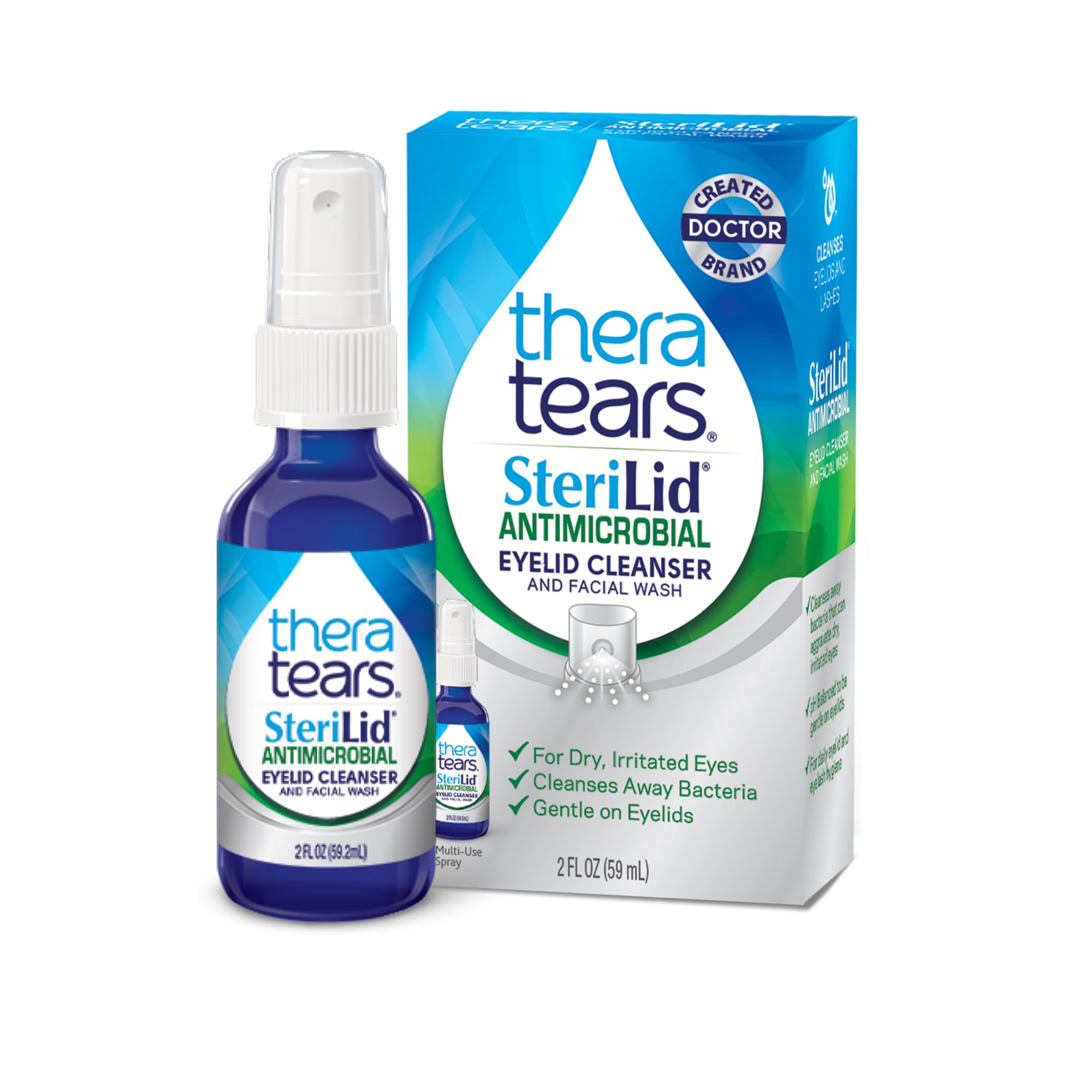 Foto 2 pulgar | Limpiador De Párpados Y Gel Facial Theratears Sterilid 60 Ml - Venta Internacional.