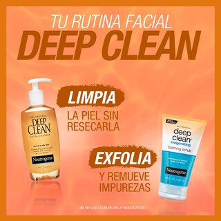 Foto 5 | Limpiador Facial Neutrogena Deep Clean Daily 200 Ml Normal-oil - Venta Internacional.