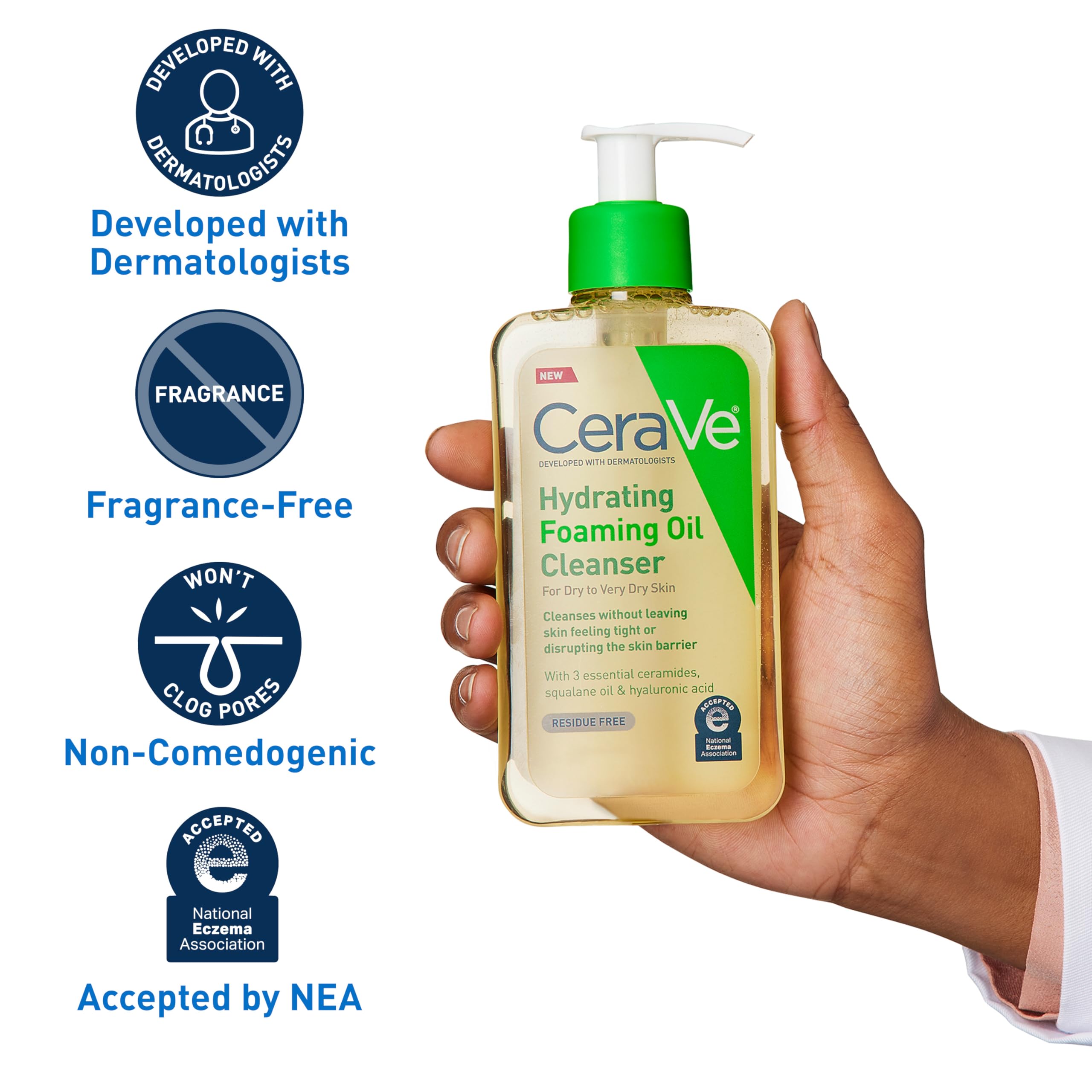 Foto 4 pulgar | Aceite Espumoso Hidratante Cerave, 560 Ml, Para Piel Seca - Venta Internacional.