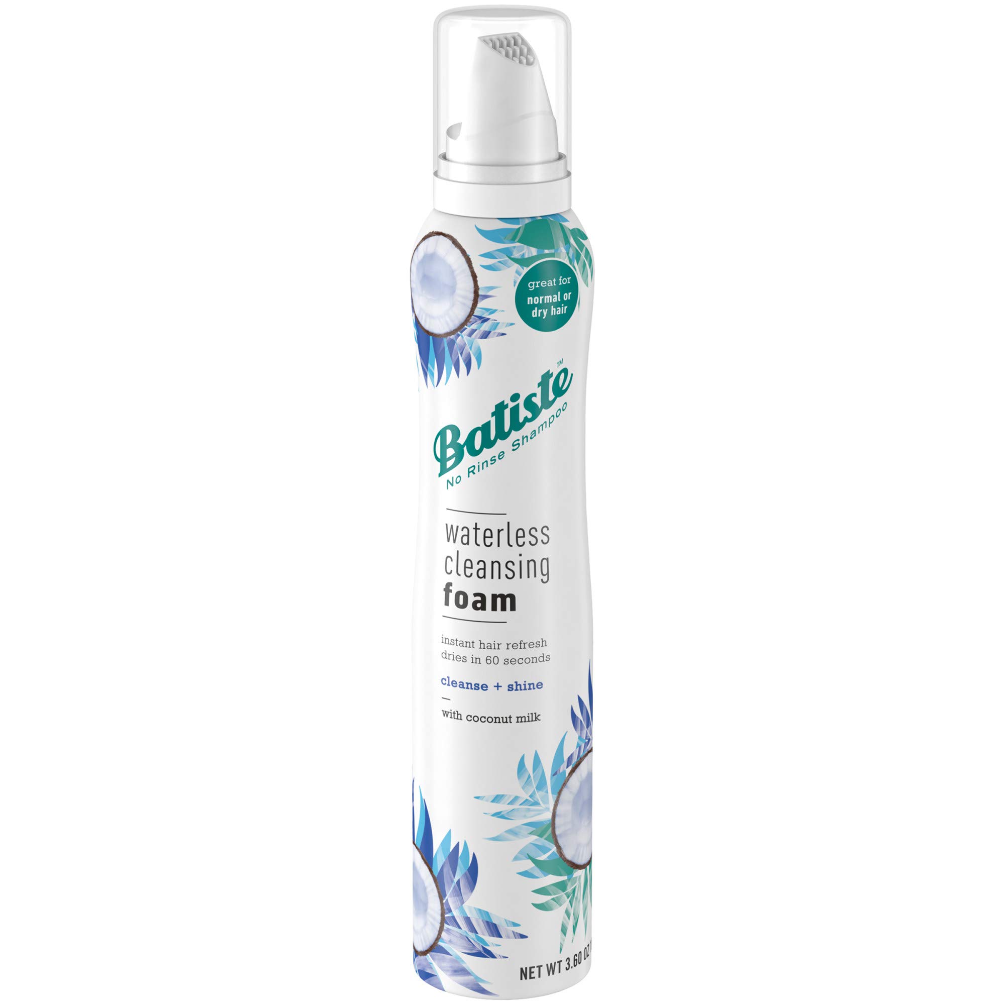 Foto 2 pulgar | Espuma Limpiadora Sin Agua Batiste Cleanse + Shine Coconut 100 Ml - Venta Internacional.