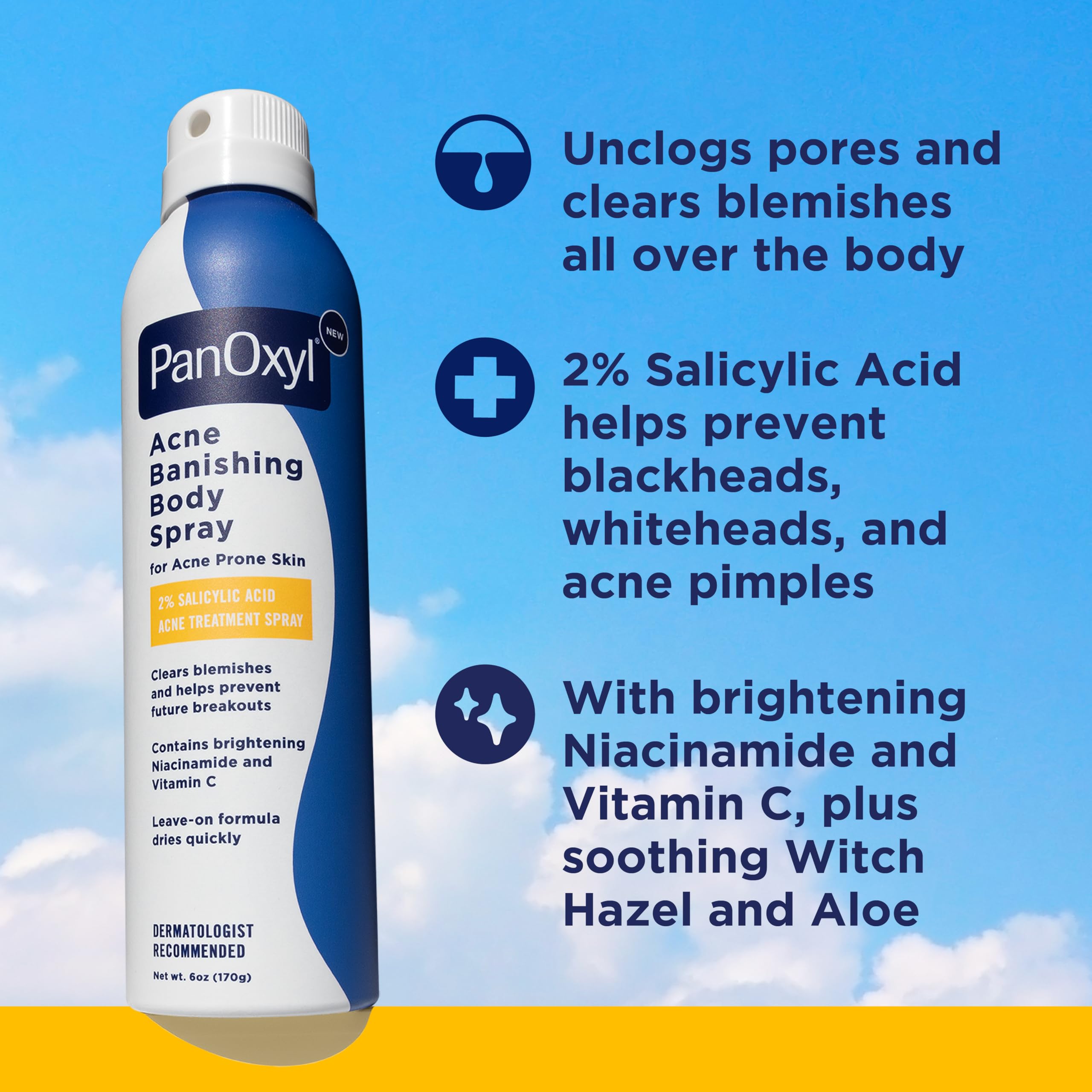 Foto 2 | Spray Corporal Para Eliminar El Acné Panoxyl Con 2% De Ácido Salicílico, 180 Ml - Venta Internacional.