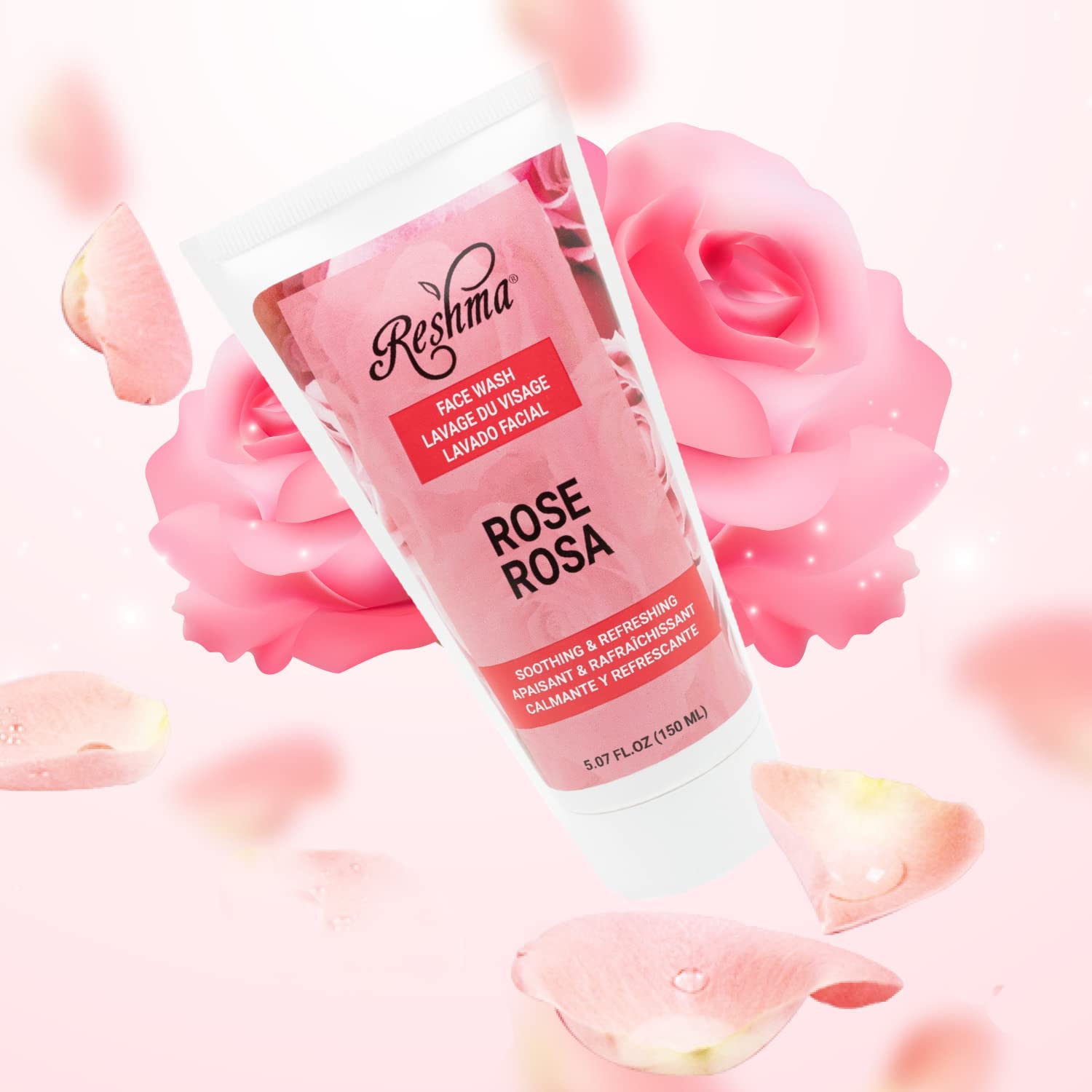 Foto 7 | Jabón Facial Reshma Beauty Rose Para Todo Tipo De Piel 180 Ml (x6) - Venta Internacional.