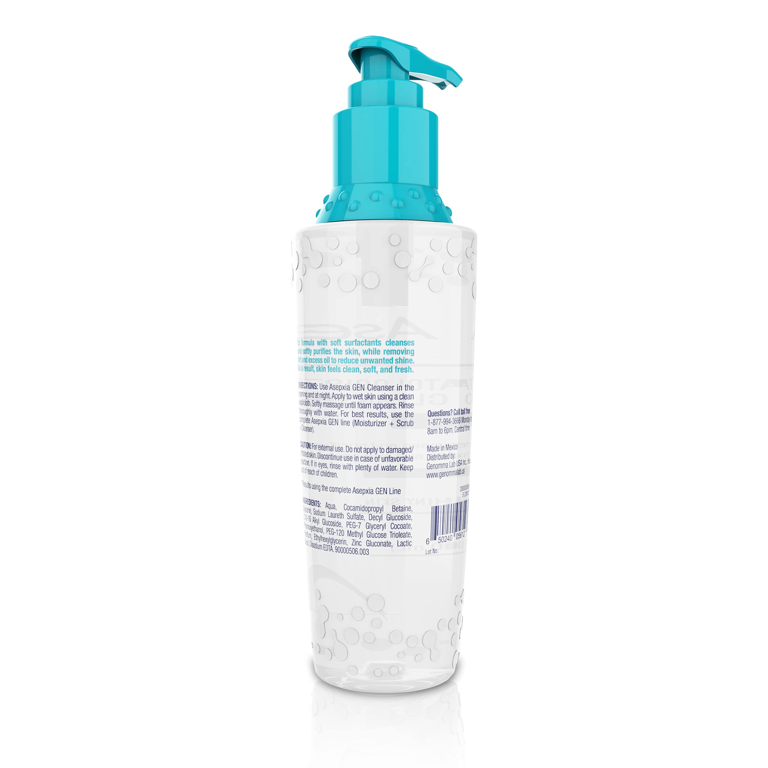 Foto 3 pulgar | Limpiador Facial Asepxia Gen Daily Para Piel Grasa 200 Ml - Venta Internacional.