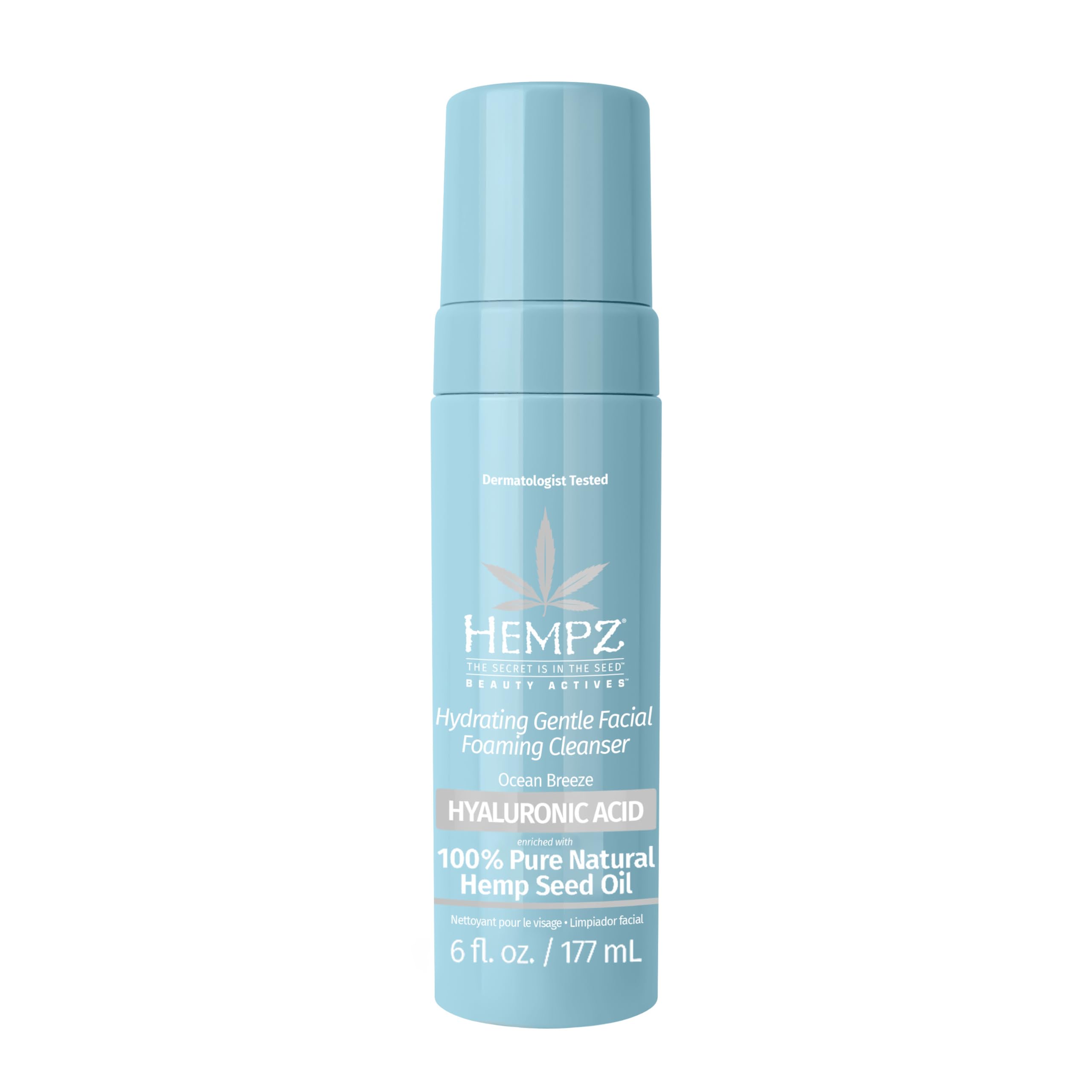 Foto 2 pulgar | Limpiador Facial En Espuma Hempz Ocean Breeze 180 Ml Con Ácido Hialurónico - Venta Internacional.