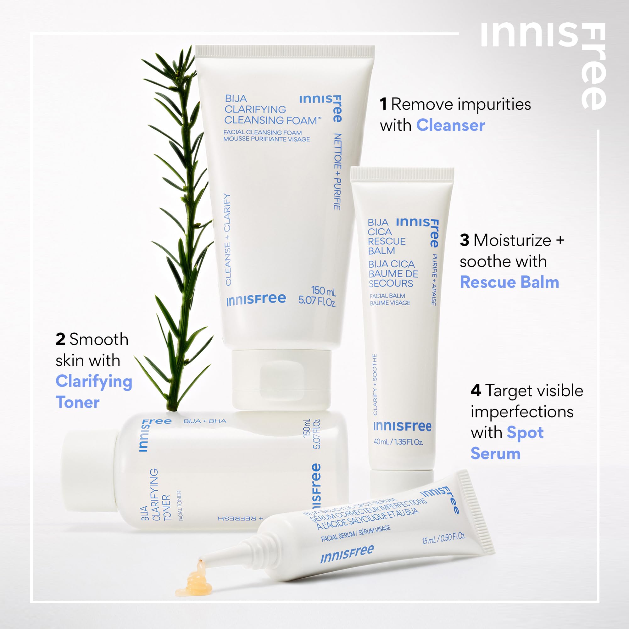 Foto 5 pulgar | Espuma Limpiadora Innisfree Bija Clarifying Con Ácido Salicílico - Venta Internacional.