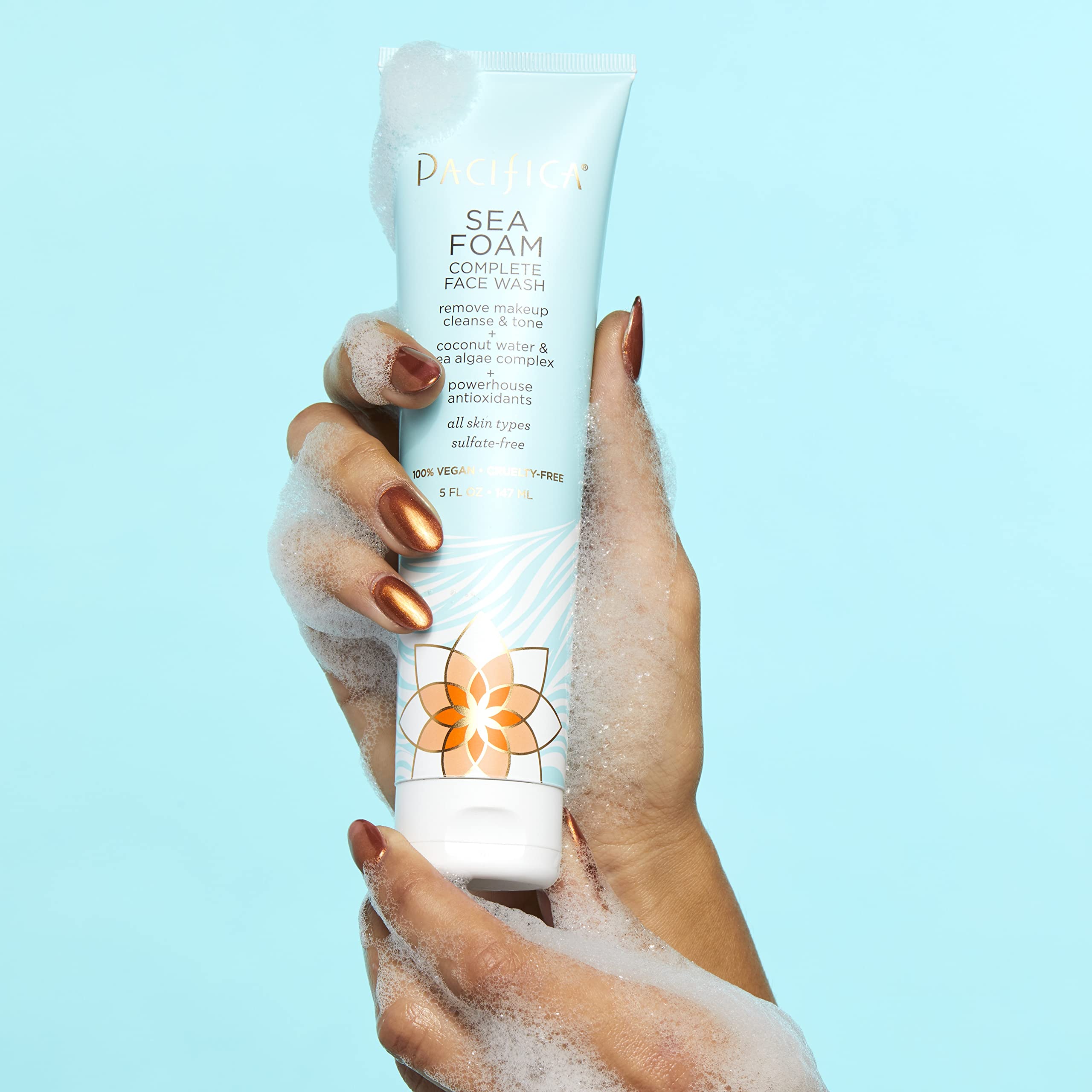 Foto 6 pulgar | Face Wash Pacifica Sea Foam Completo, Vegano, 100% Libre De Crueldad - Venta Internacional.