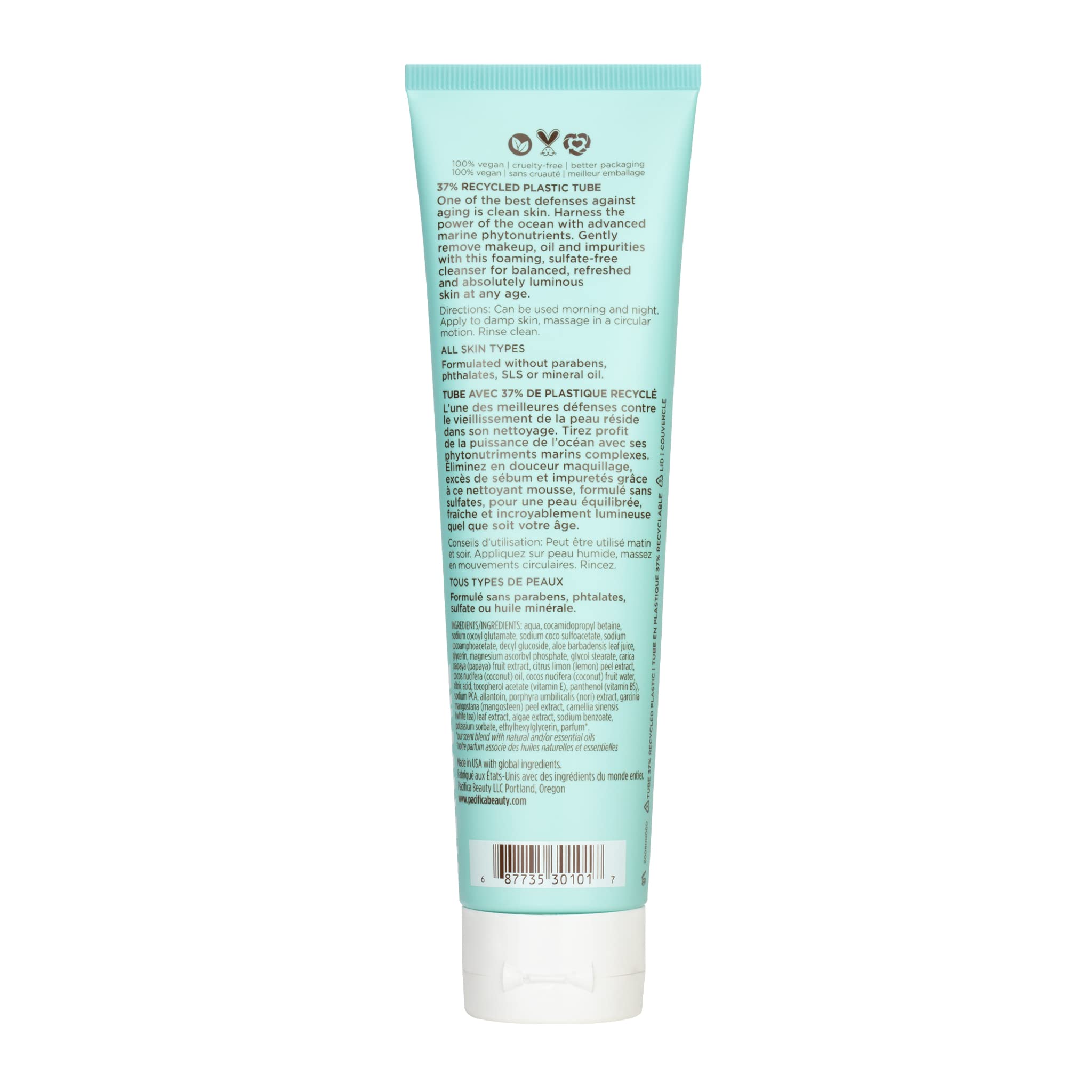 Foto 7 pulgar | Face Wash Pacifica Sea Foam Completo, Vegano, 100% Libre De Crueldad - Venta Internacional.