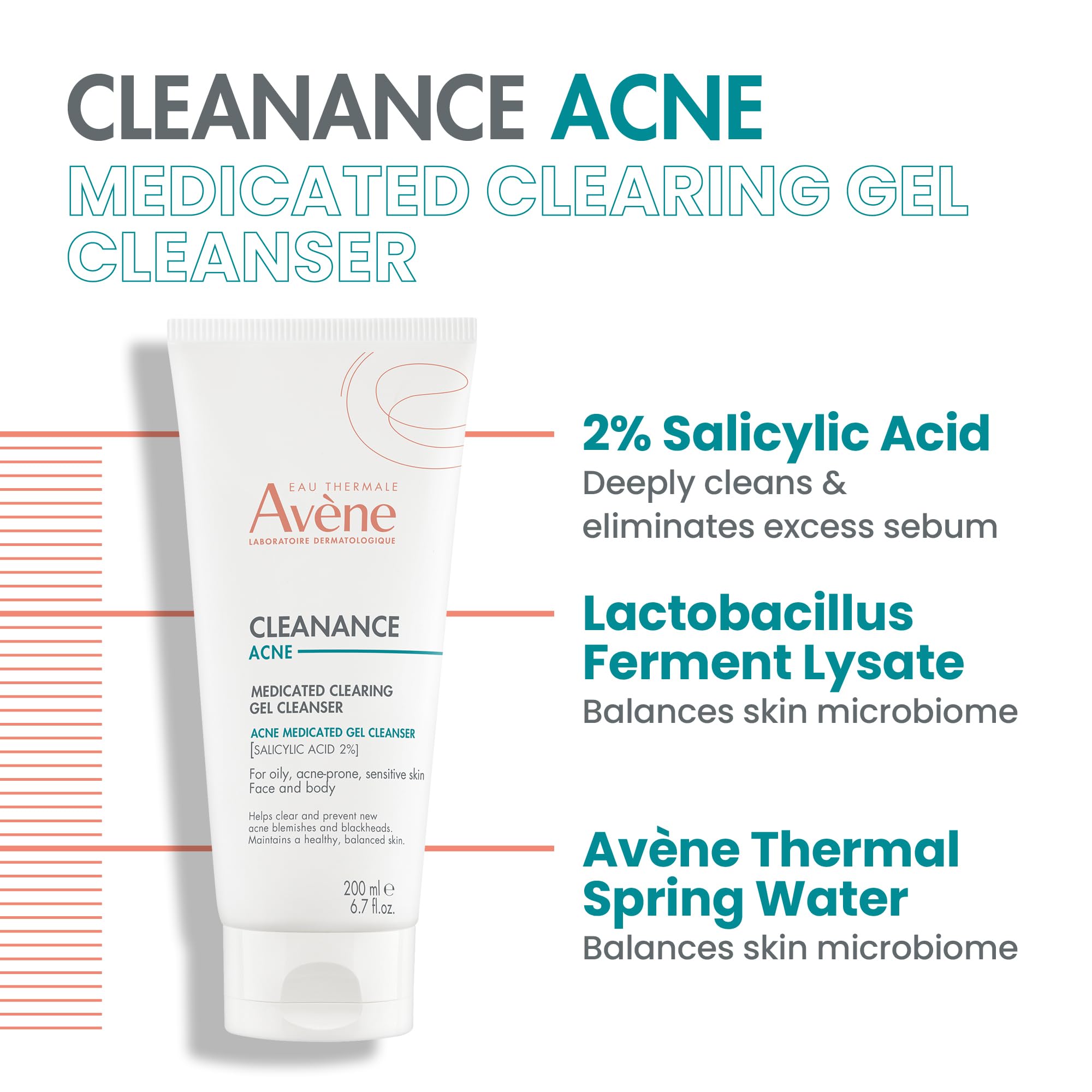 Foto 6 pulgar | Gel Limpiador Avene Cleanance Acne Clearing 200 Ml Sensitive - Venta Internacional.