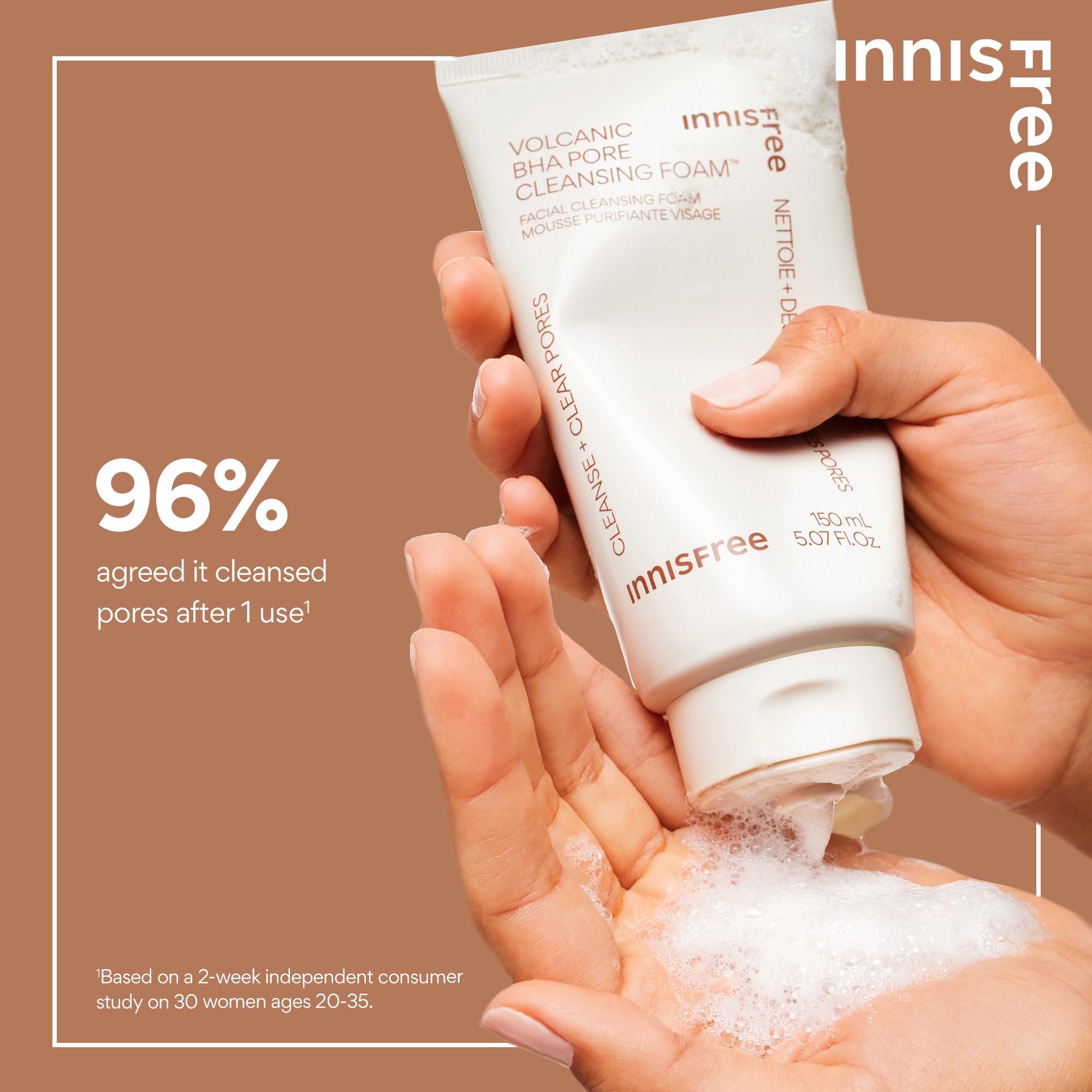 Foto 4 pulgar | Espuma Limpiadora Innisfree Volcanic Bha Pore Con Ácido Salicílico - Venta Internacional.