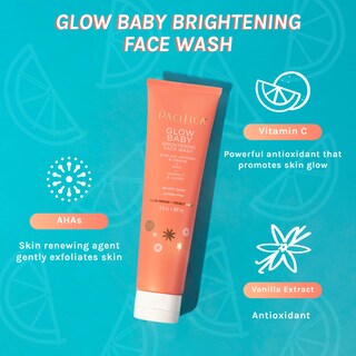 Foto 2 | Limpiador Facial Pacifica Beauty Glow Exfoliante Con Vitamina C 150 Ml - Venta Internacional.