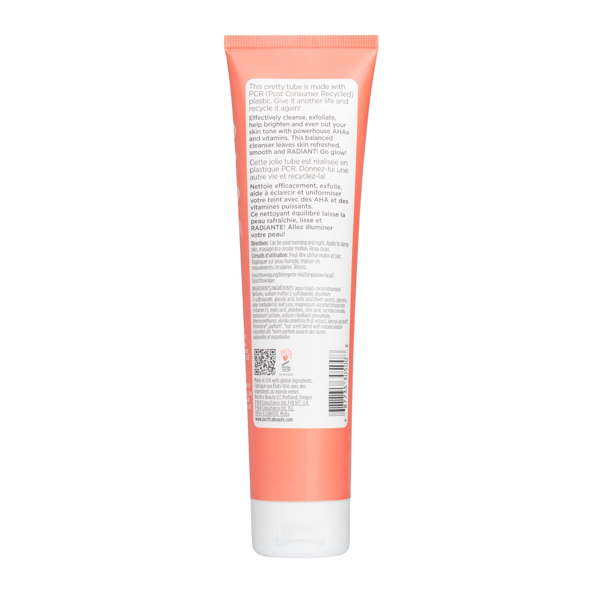 Foto 7 pulgar | Limpiador Facial Pacifica Beauty Glow Exfoliante Con Vitamina C 150 Ml - Venta Internacional.