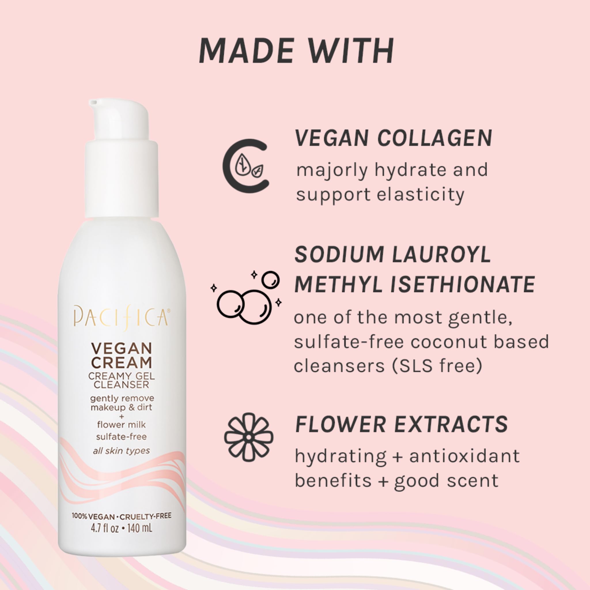 Foto 6 pulgar | Crema Vegana Cleanser Pacifica, Gel Cremoso, 140 Ml - Venta Internacional.