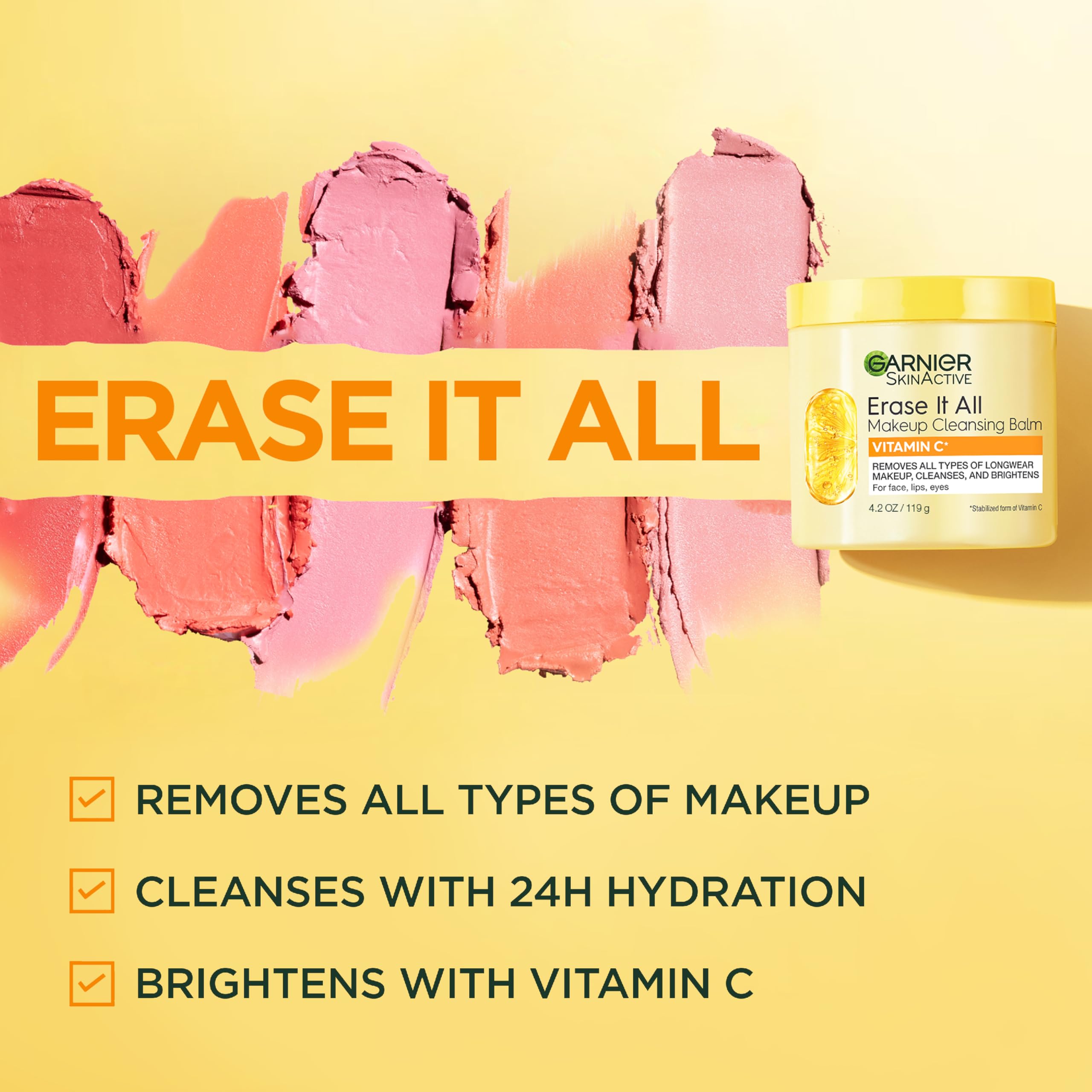 Foto 6 pulgar | Bálsamo Limpiador De Maquillaje Garnier Erase It All Con Vitamina C 125 Ml - Venta Internacional.