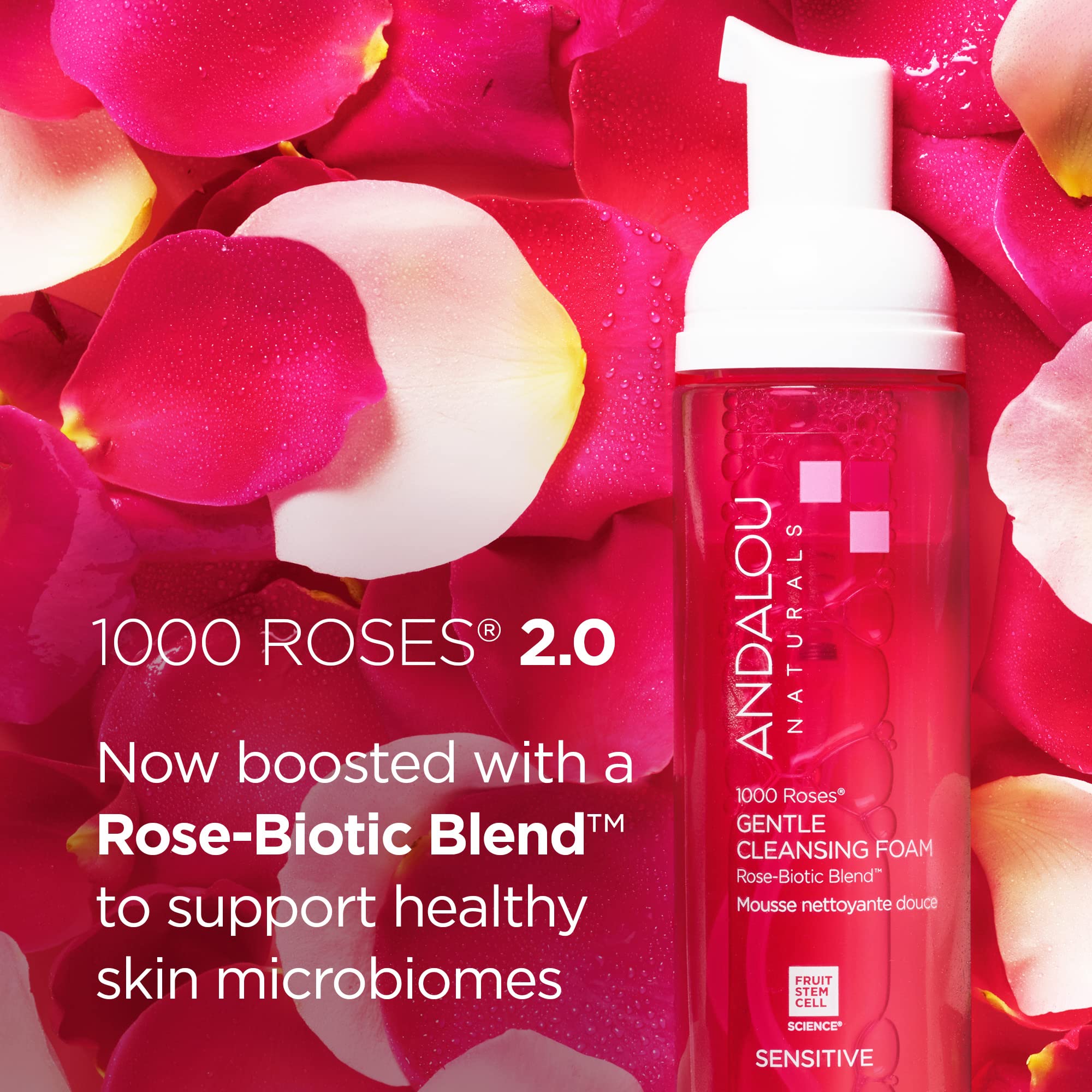 Foto 3 pulgar | Espuma Limpiadora Andalou Naturals 1000 Roses  300 Ml - Venta Internacional.