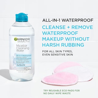 Foto 2 | Agua Micelar Garnier Hidratante De 400 Ml Para Maquillaje Resistente Al Agua - Venta Internacional.