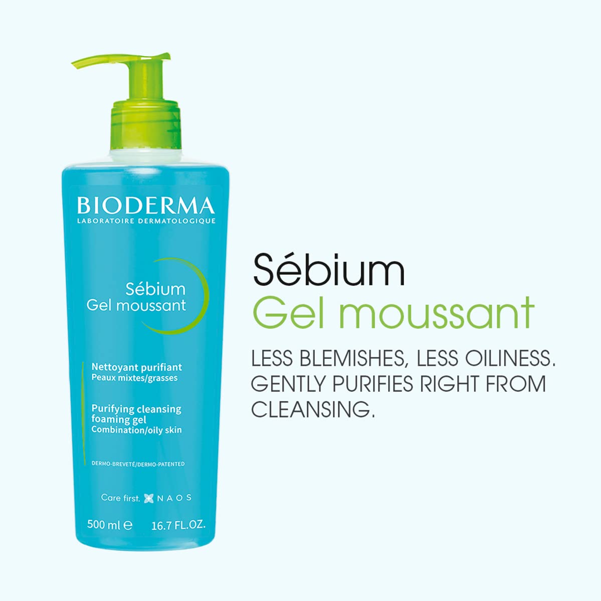 Foto 3 pulgar | Gel Espumoso Limpiador Bioderma Sébium Skin 500ml - Venta Internacional.