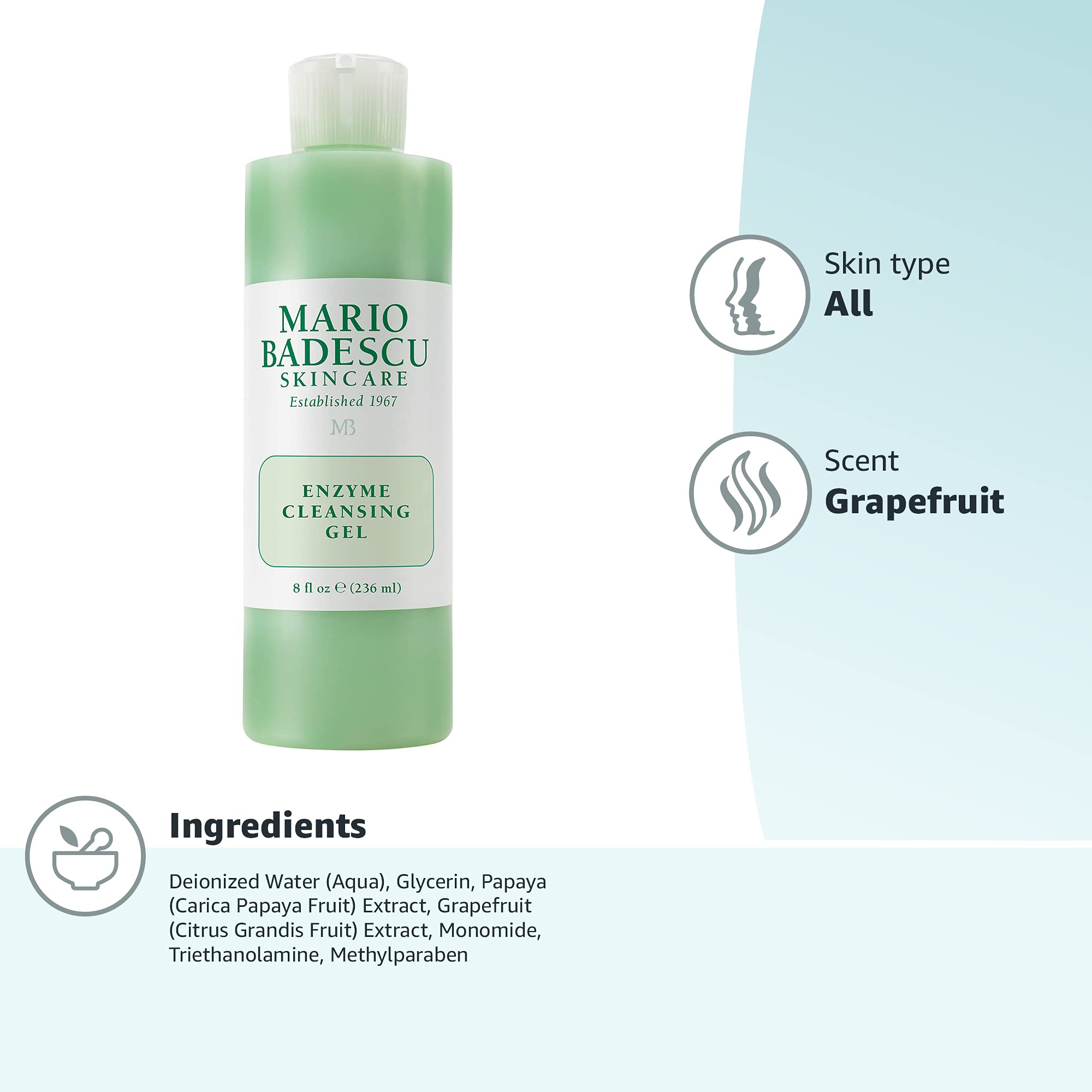 Foto 8 pulgar | Gel Limpiador Mario Badescu Enzyme 240 Ml Para Todo Tipo De Piel - Venta Internacional.