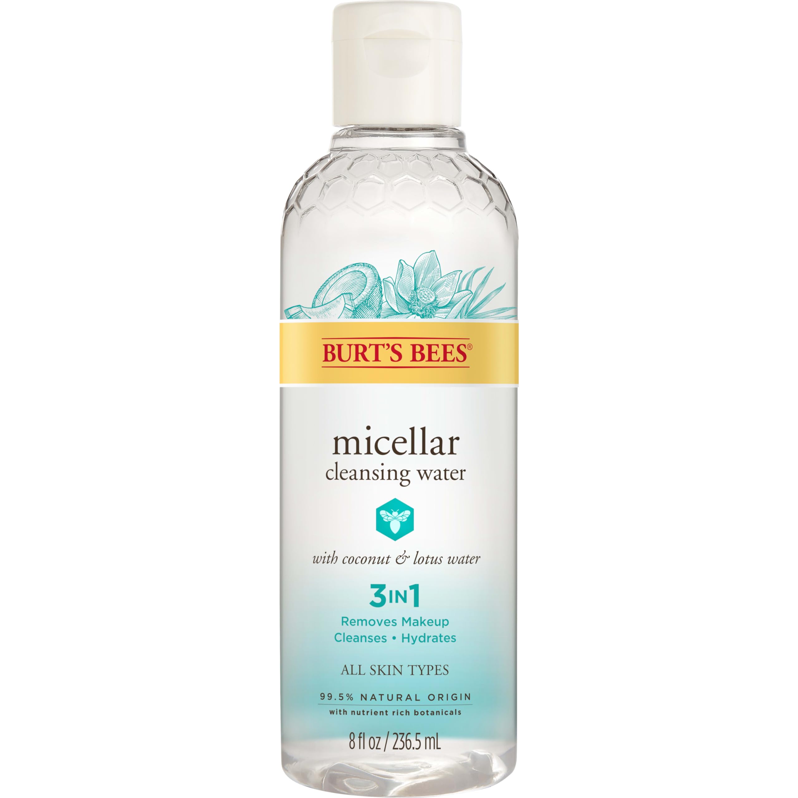 Foto 2 pulgar | Agua Limpiadora Burt's Bees Micellar Con Coco Y Loto 240 Ml - Venta Internacional.