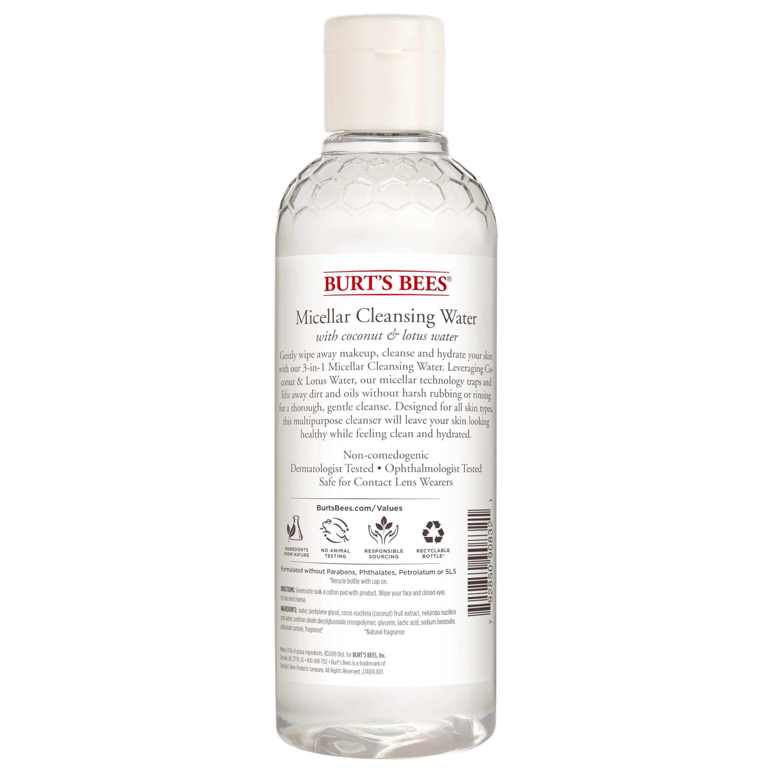 Foto 6 | Agua Limpiadora Burt's Bees Micellar Con Coco Y Loto 240 Ml - Venta Internacional.