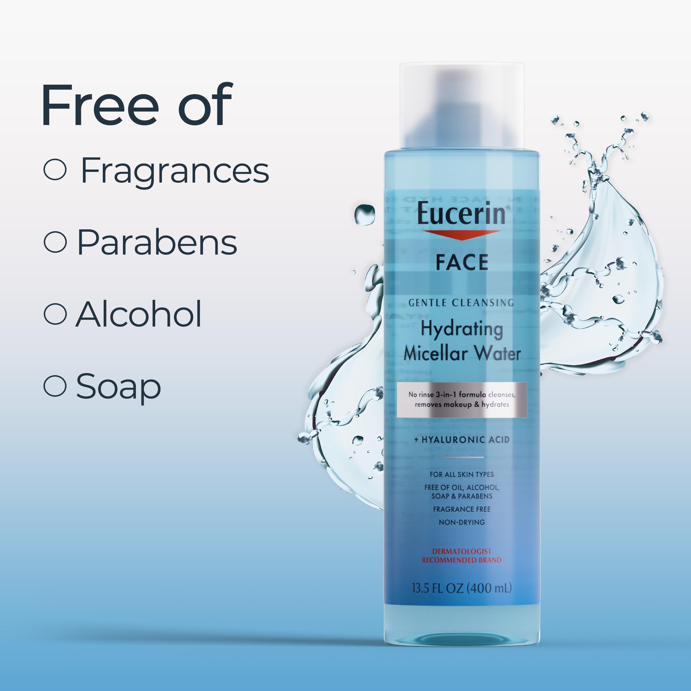 Foto 4 | Agua Micelar Limpiadora Eucerin Suave Hidratante 400 Ml - Venta Internacional.