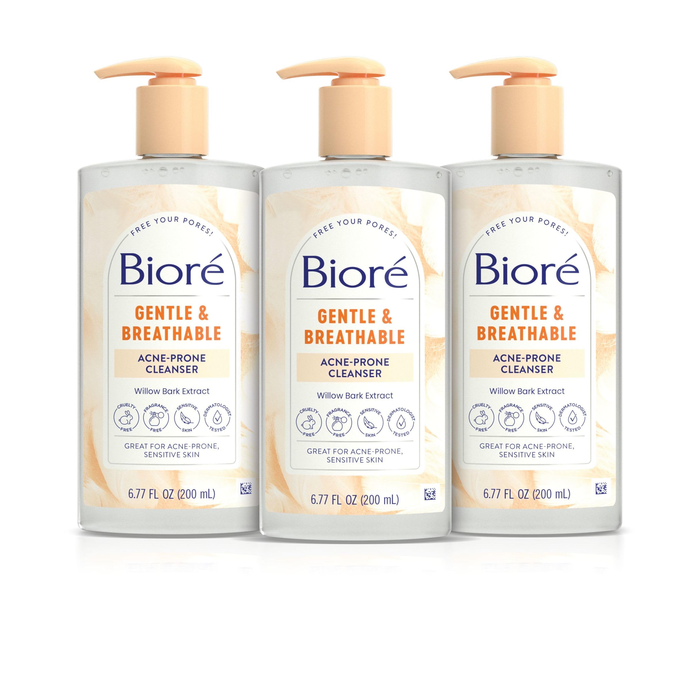 Jabón Facial Bioré Suave Y Transpirable Para El Acné, 200 Ml (paquete De 3) - Venta Internacional.