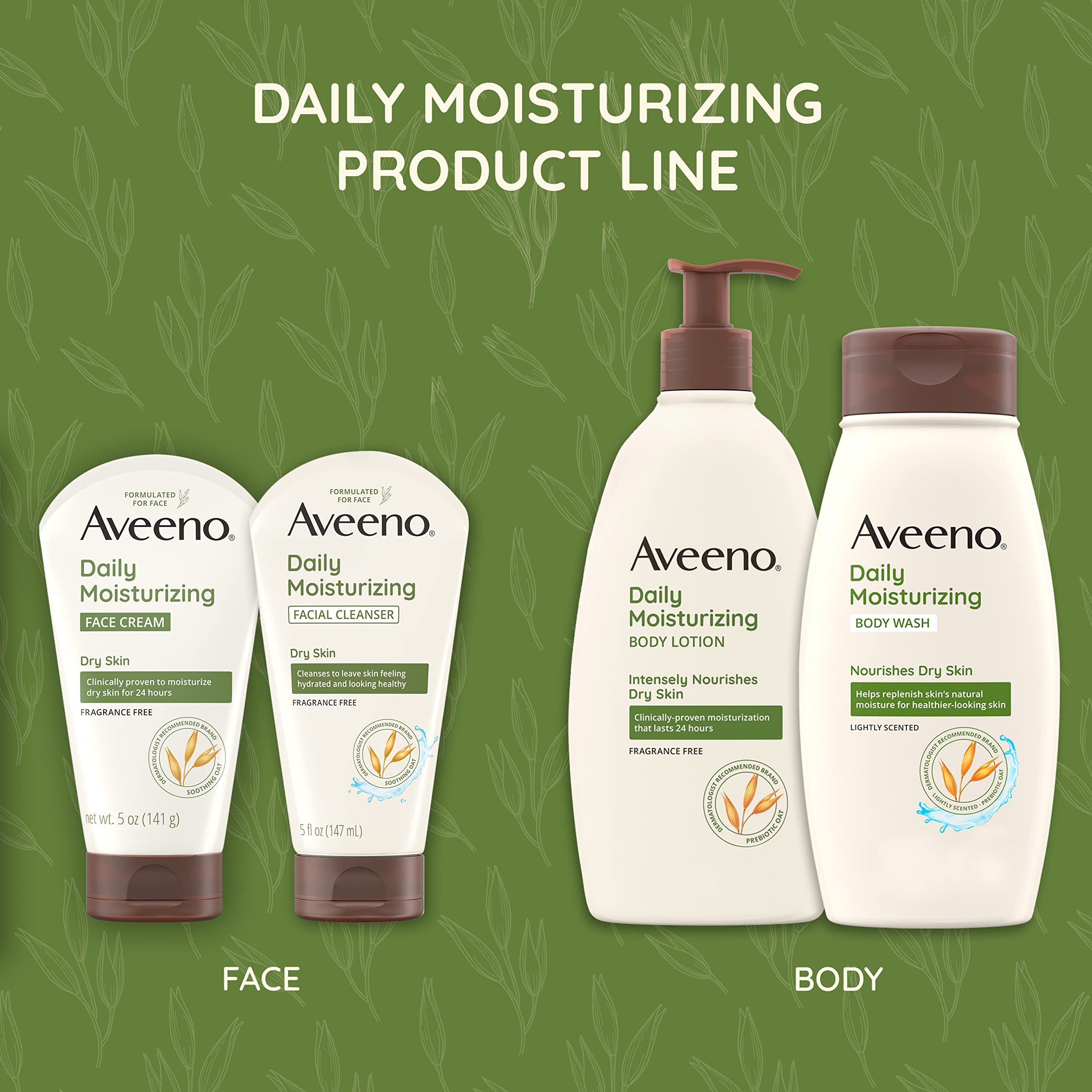 Foto 8 pulgar | Limpiador Facial Aveeno, Hidratante Diario Para Piel Seca, 355 Ml - Venta Internacional.