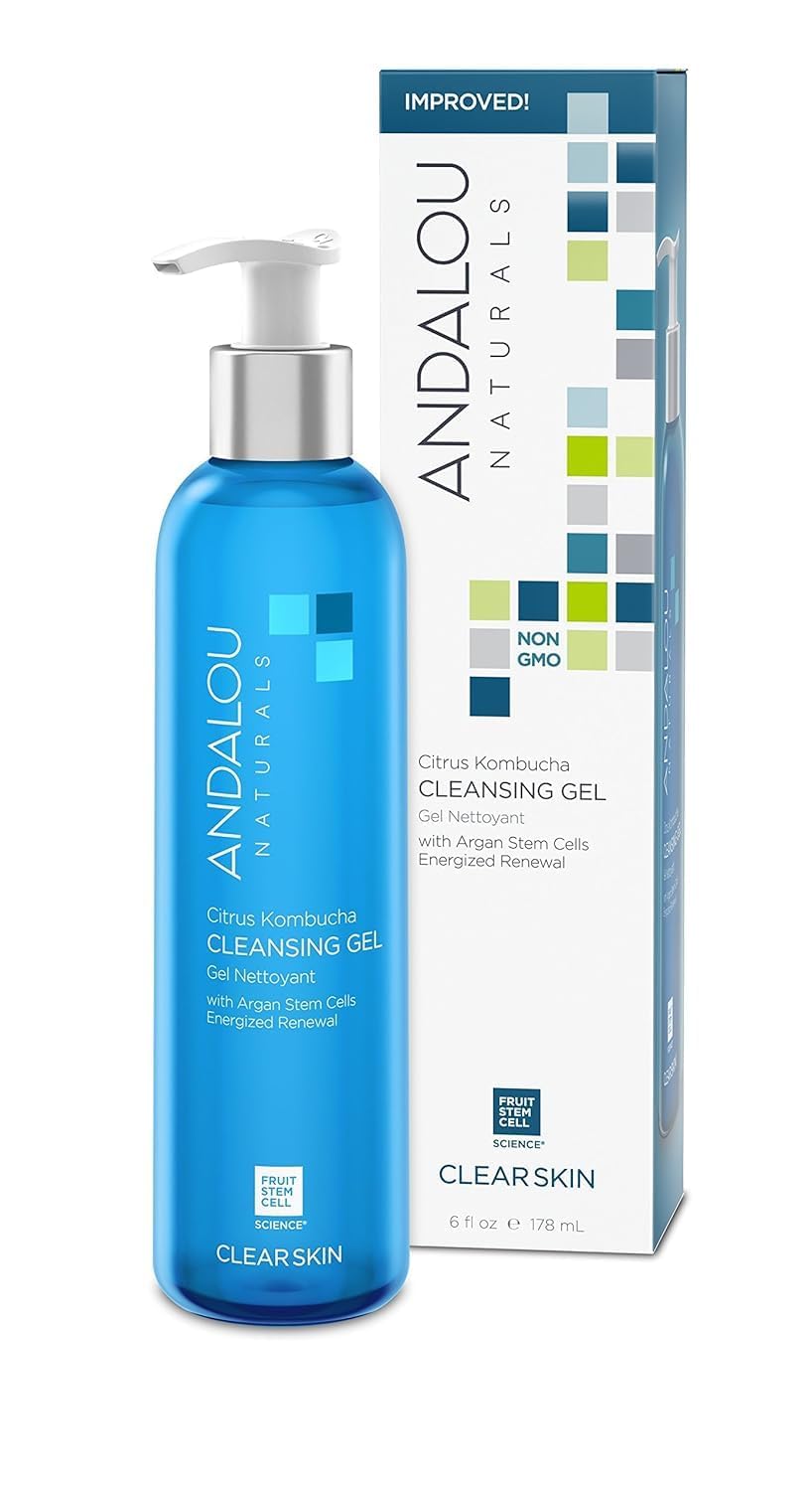 Gel Limpiador Andalou Naturals Citrus Kombucha 180ml - Venta Internacional.