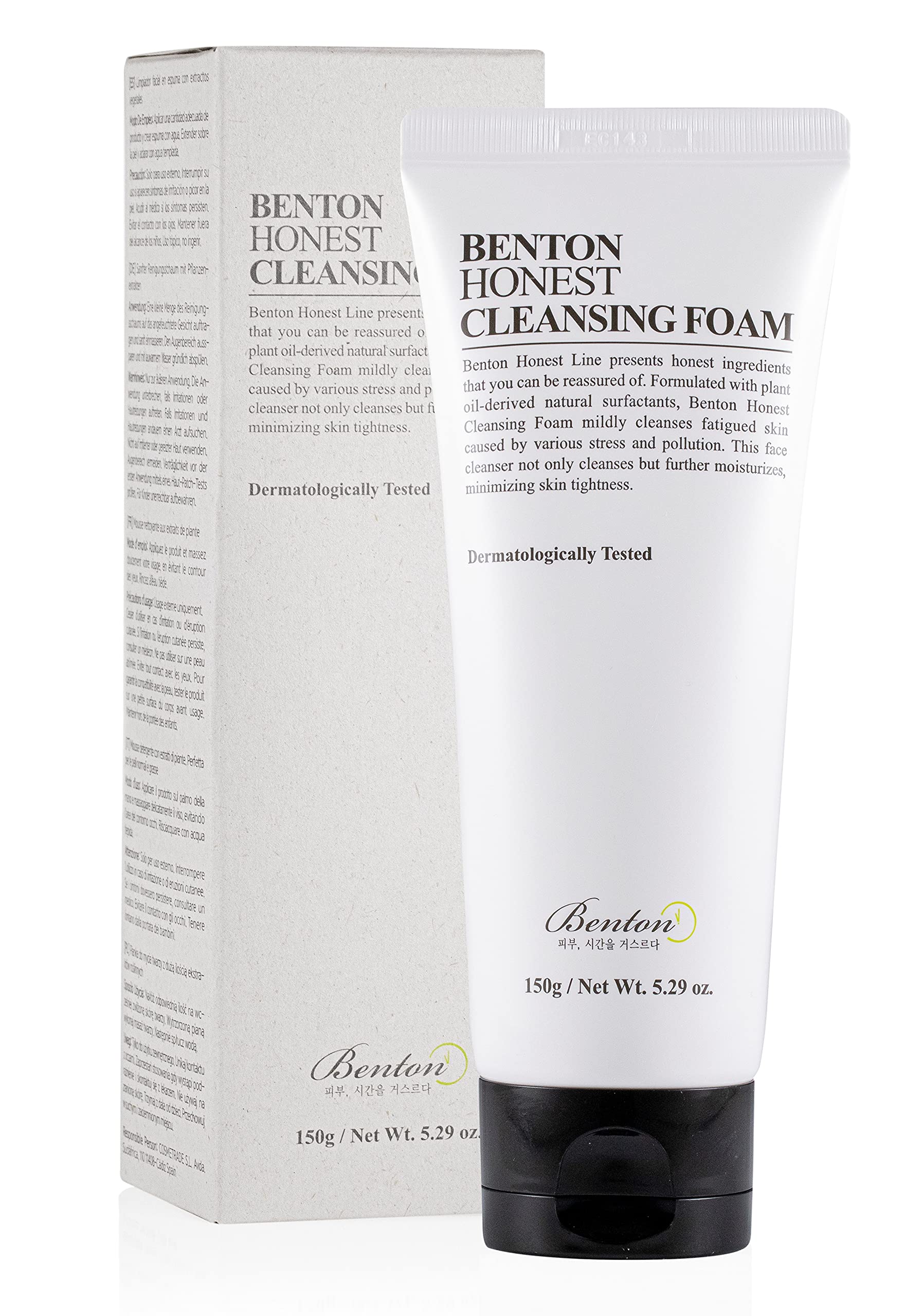 Espuma Limpiadora Benton Honest 150 Ml Hidratante Para Pieles Sensibles - Venta Internacional.