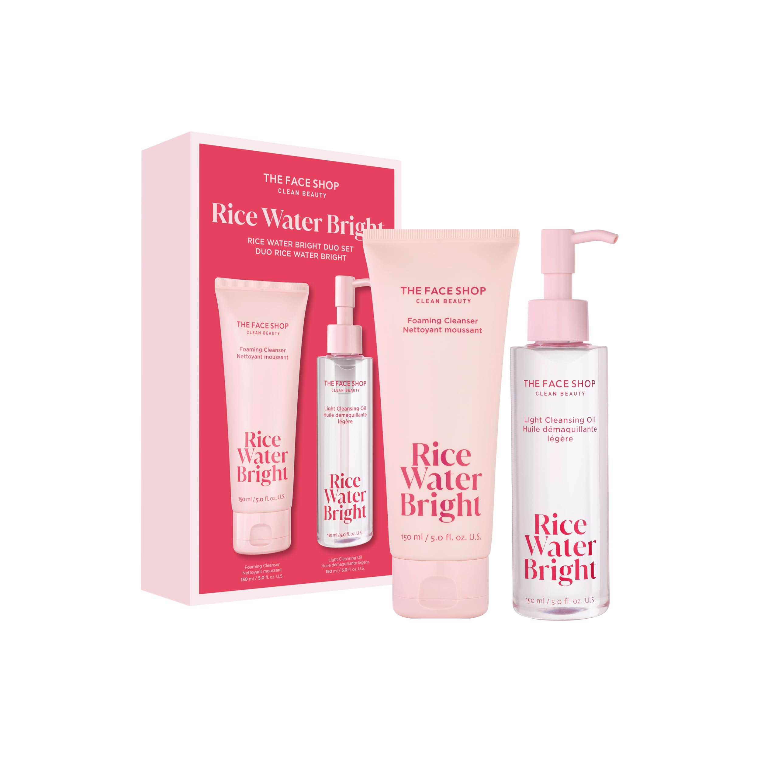 Set Cleansing Duo The Face Shop Rice Water Bright Con Ceramida - Venta Internacional. $972