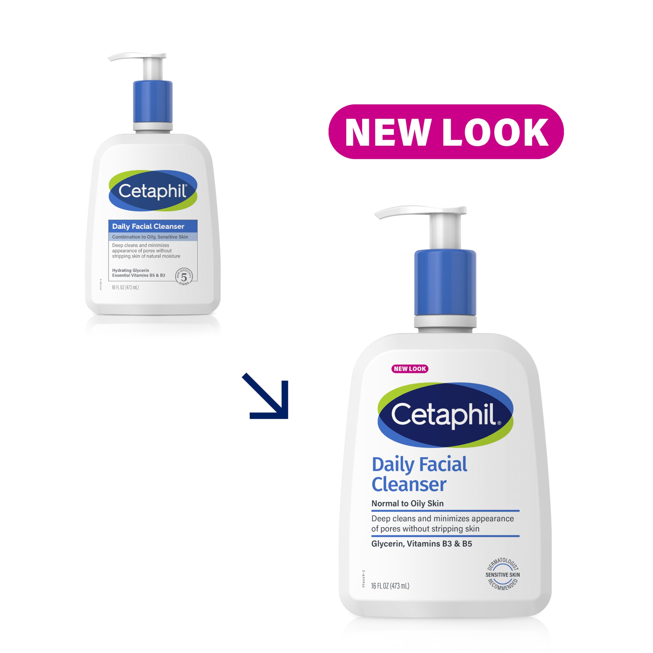 Foto 3 pulgar | Limpiador Facial Diario Face Wash Cetaphil, 473 Ml, Paquete De 2 - Venta Internacional.