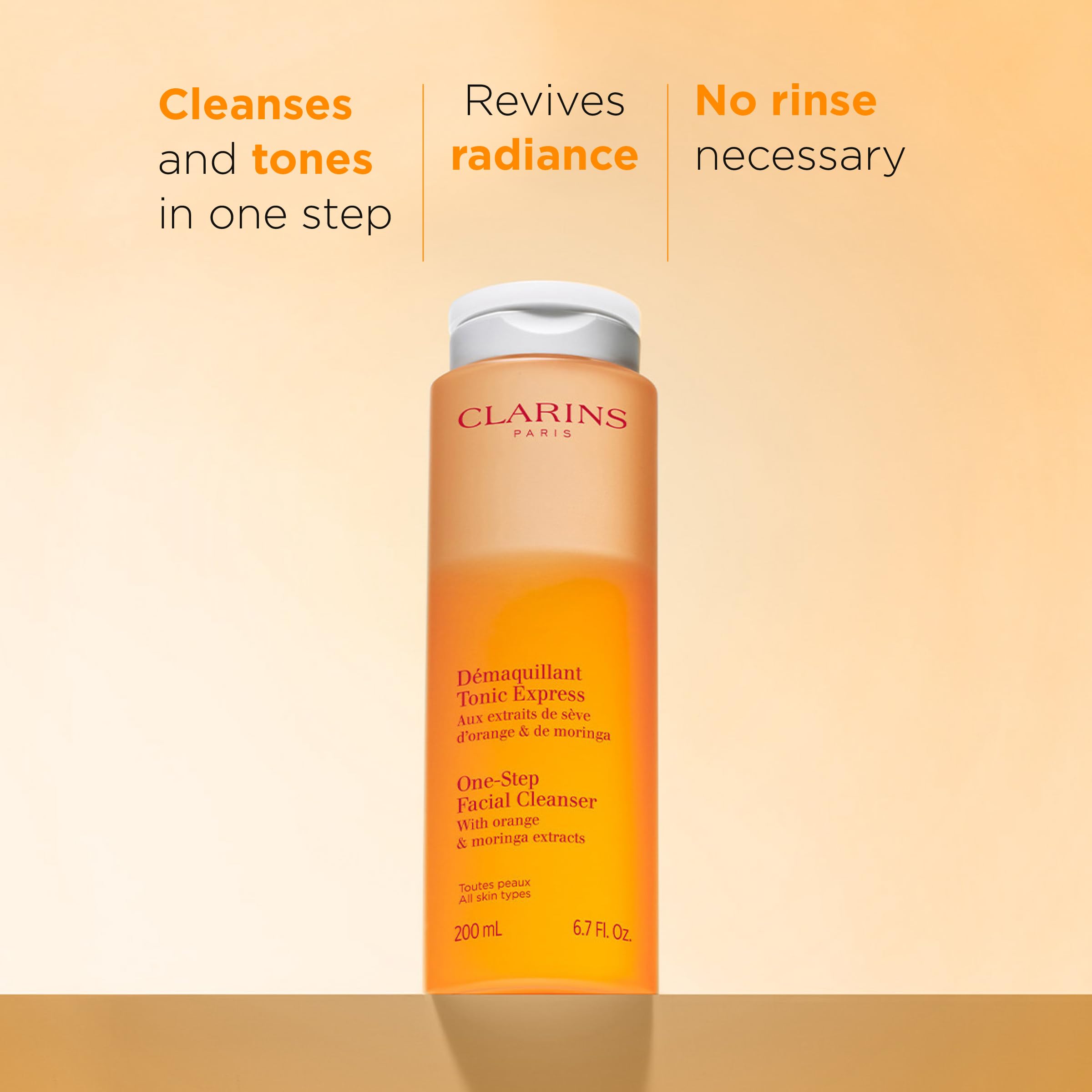 Foto 3 pulgar | Limpiador Facial Clarins One-step Con Extracto De Naranja 200 Ml - Venta Internacional.