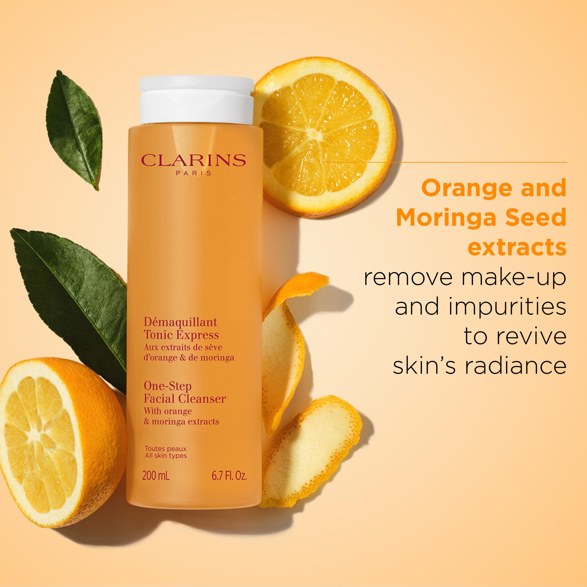 Foto 3 | Limpiador Facial Clarins One-step Con Extracto De Naranja 200 Ml - Venta Internacional.