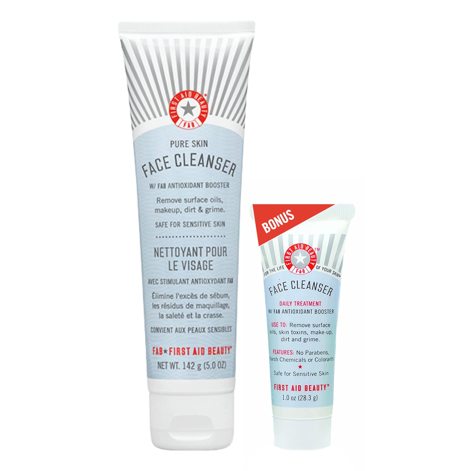 Limpiador Facial First Aid Beauty Pure Skin Sensitive 142 ml - Venta Internacional