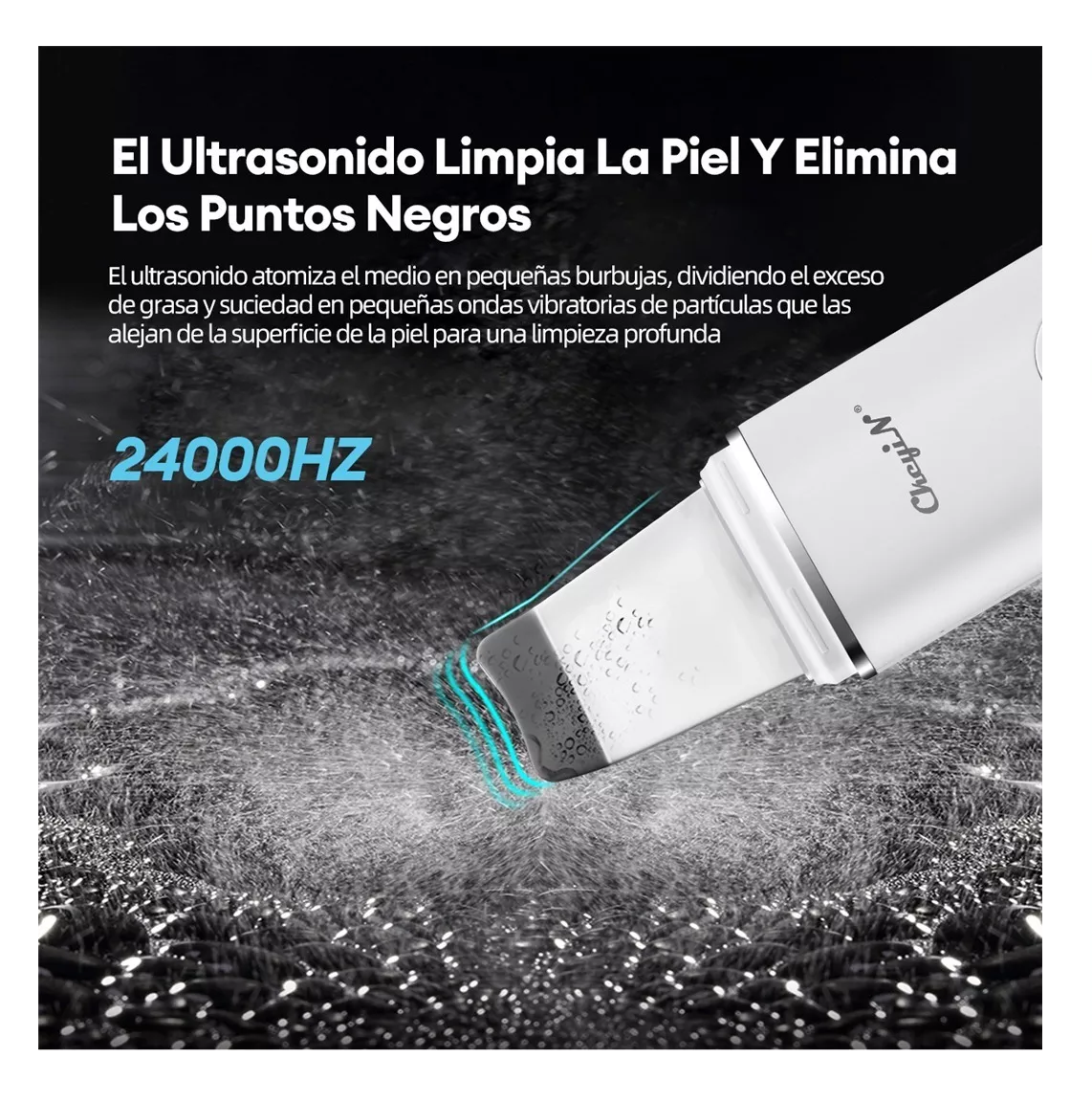 Foto 4 | Limpiador Facial Espátula Ultrasónica Skin Scruber Blanco