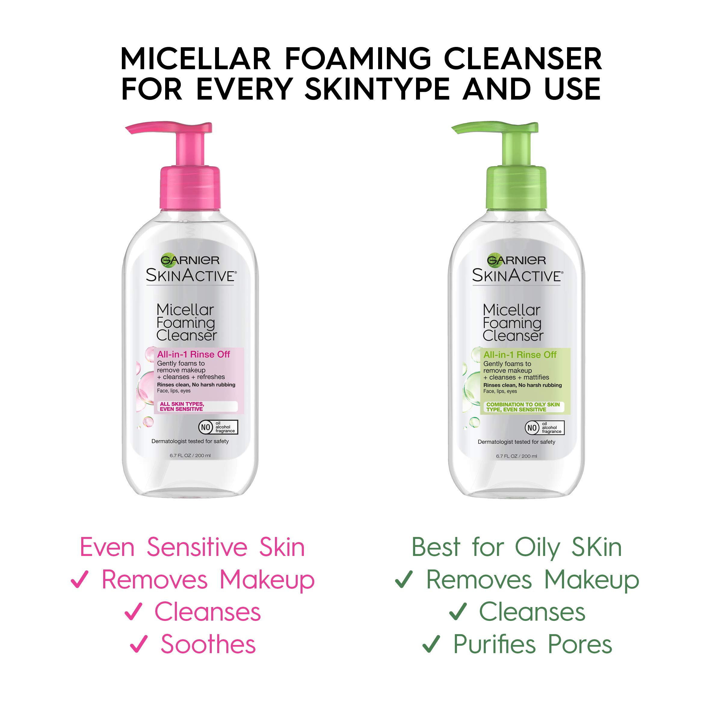 Foto 6 pulgar | Limpiador Facial Garnier Skinactive Micellar Foaming 200 Ml - Venta Internacional.