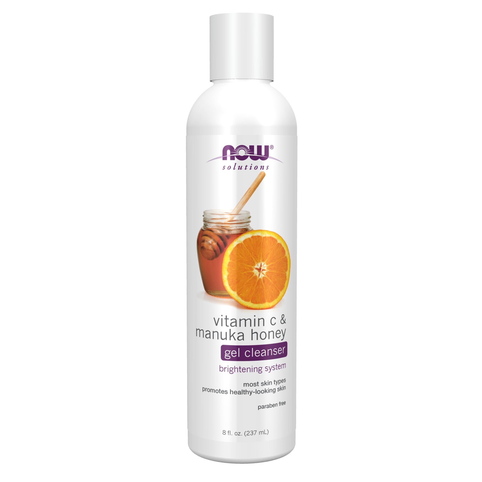 Foto 2 pulgar | Limpiador En Gel Now Foods Solutions Vitamina C Con Miel De Manuka, 240 Ml - Venta Internacional.