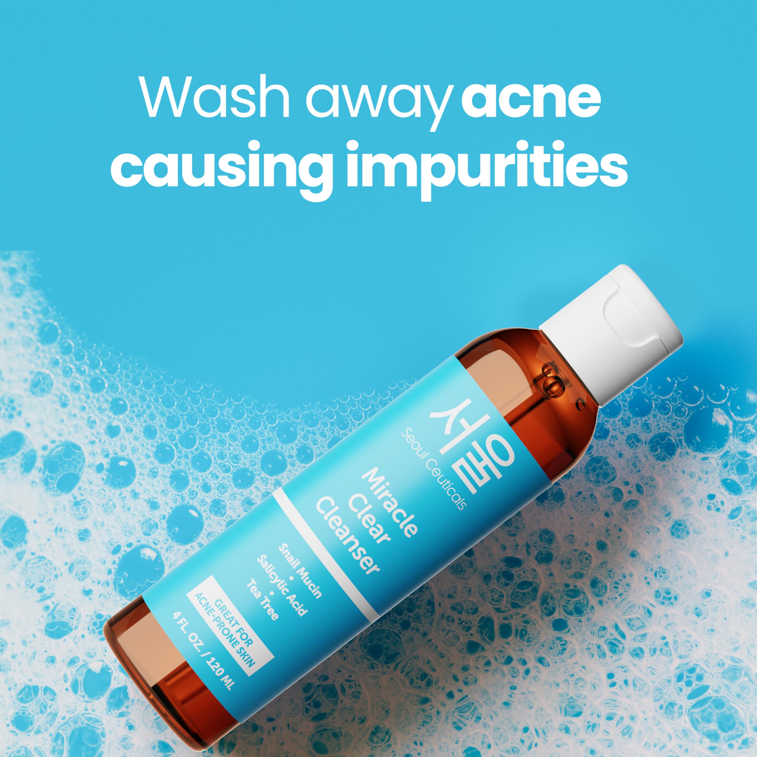 Foto 4 pulgar | Cleanser Seoulceuticals, Caracol Coreano Para El Acné, Con Ácido Salicílico, 120 Ml - Venta Internacional.