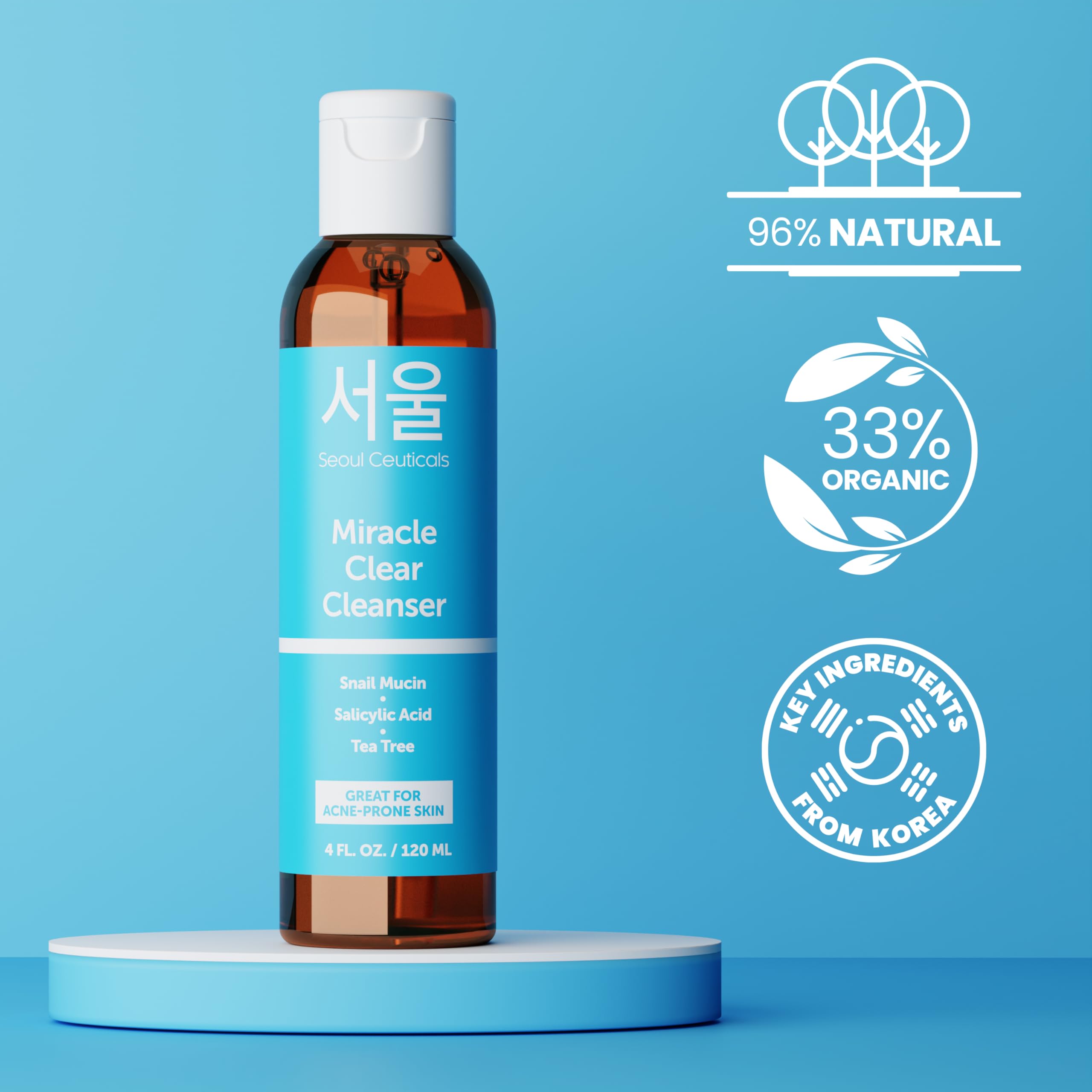 Foto 6 pulgar | Cleanser Seoulceuticals, Caracol Coreano Para El Acné, Con Ácido Salicílico, 120 Ml - Venta Internacional.