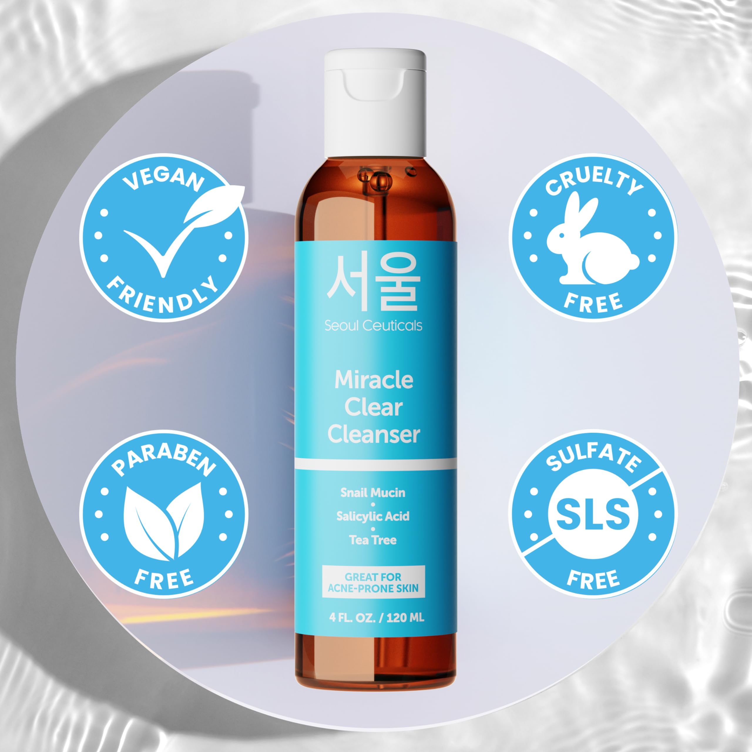 Foto 7 pulgar | Cleanser Seoulceuticals, Caracol Coreano Para El Acné, Con Ácido Salicílico, 120 Ml - Venta Internacional.