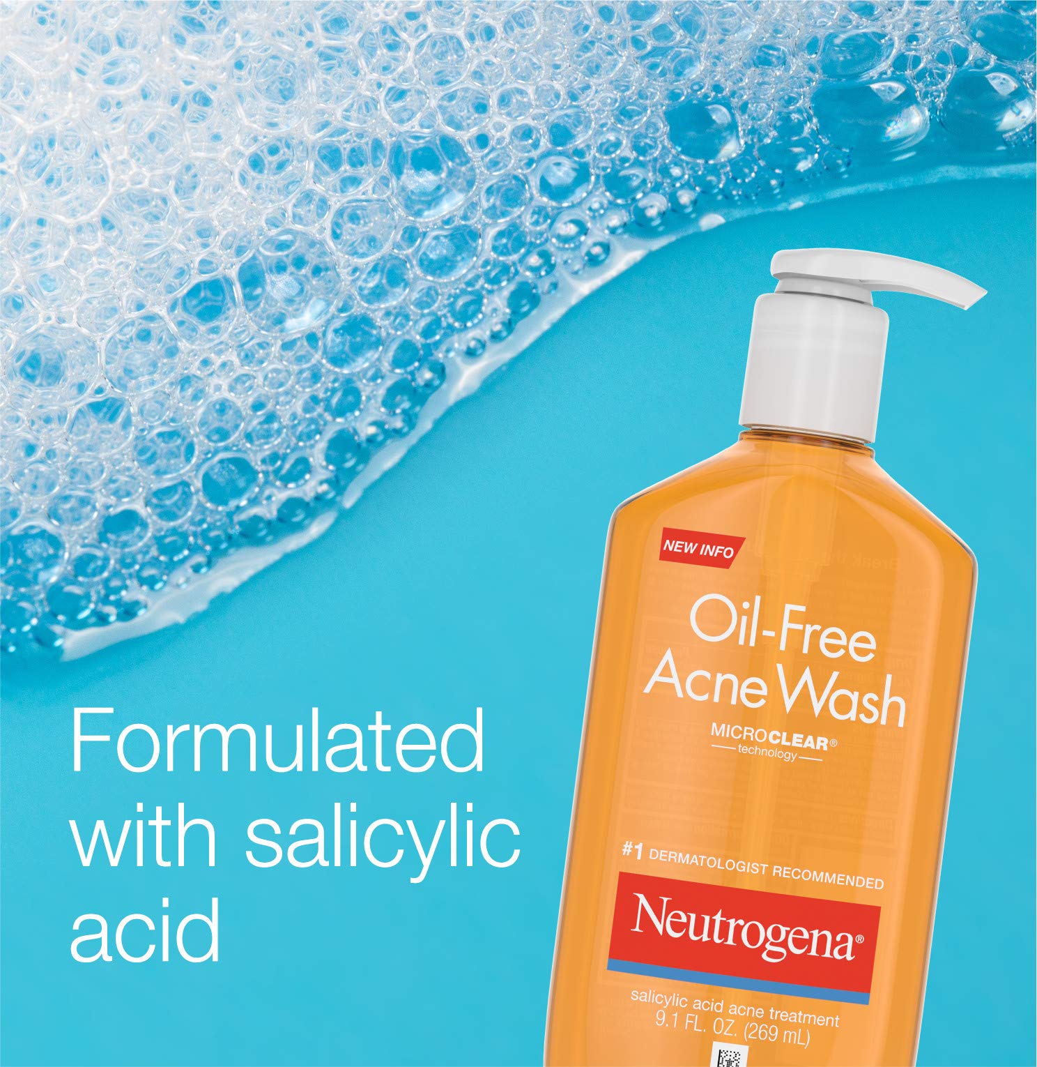 Foto 3 | Limpiador Facial Neutrogena Sin Aceite Con Ácido Salicílico 270 Ml - Venta Internacional.