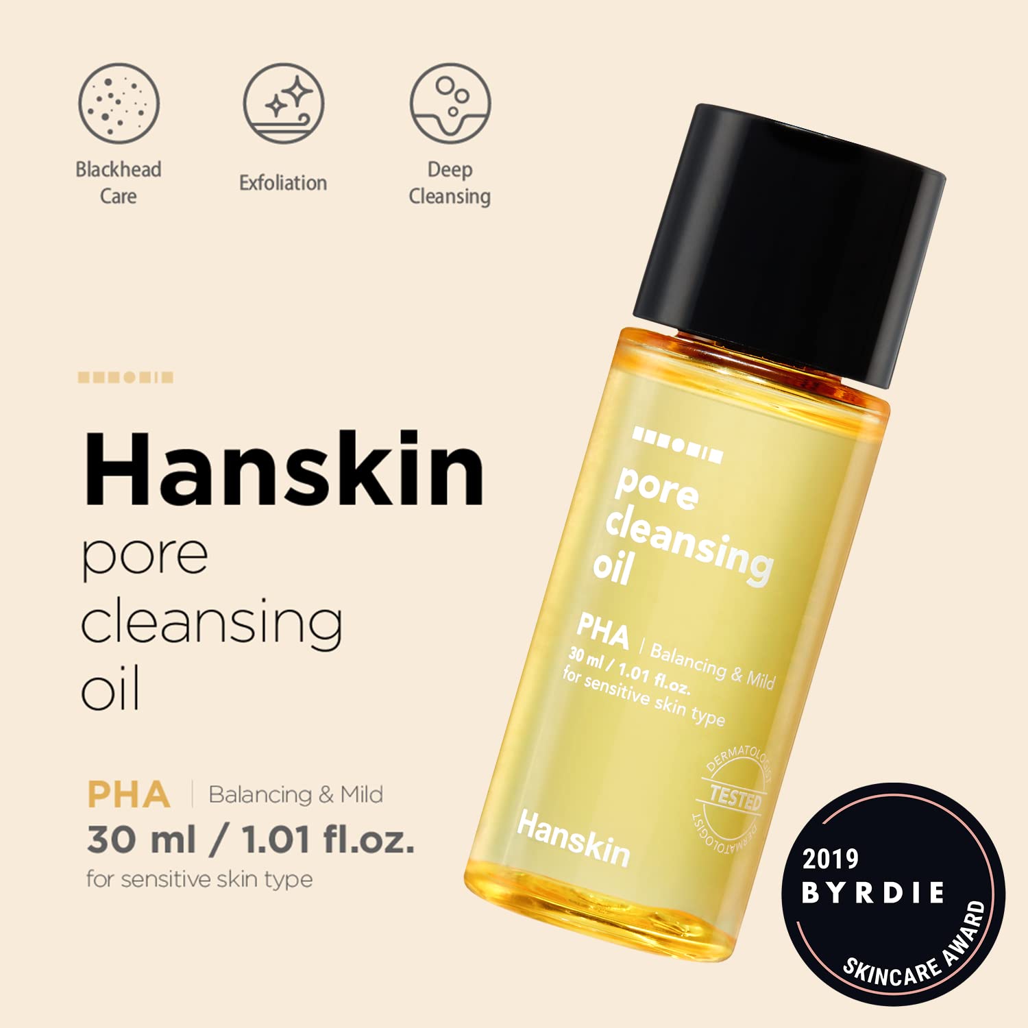 Foto 4 | Set Desmaquillante Hanskin Pha, Aceite Limpiador De Poros, 30 Ml, 2 - Venta Internacional.