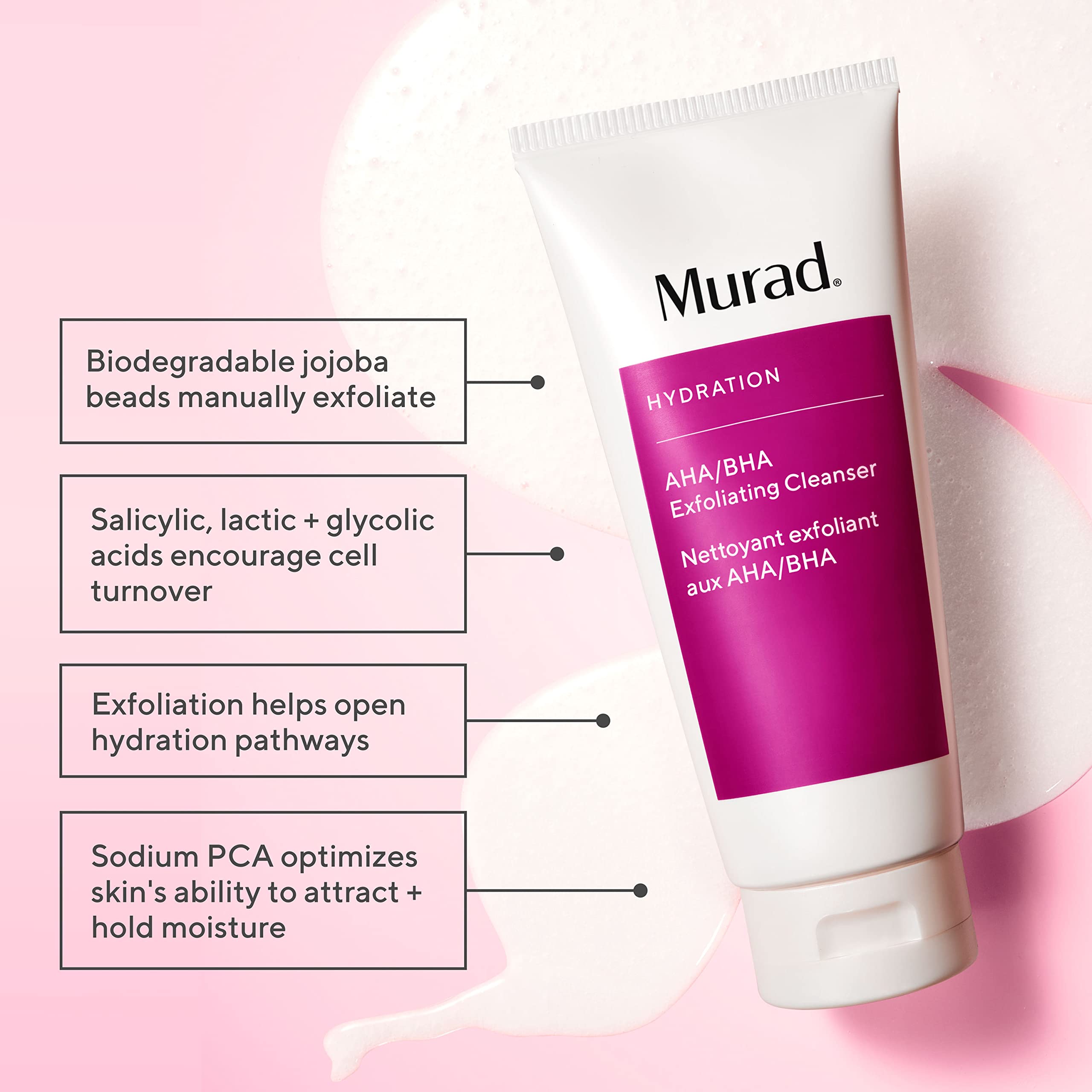 Foto 3 pulgar | Limpiador Murad Aha/bha Exfoliante Con Ácido Salicílico 60 Ml - Venta Internacional.