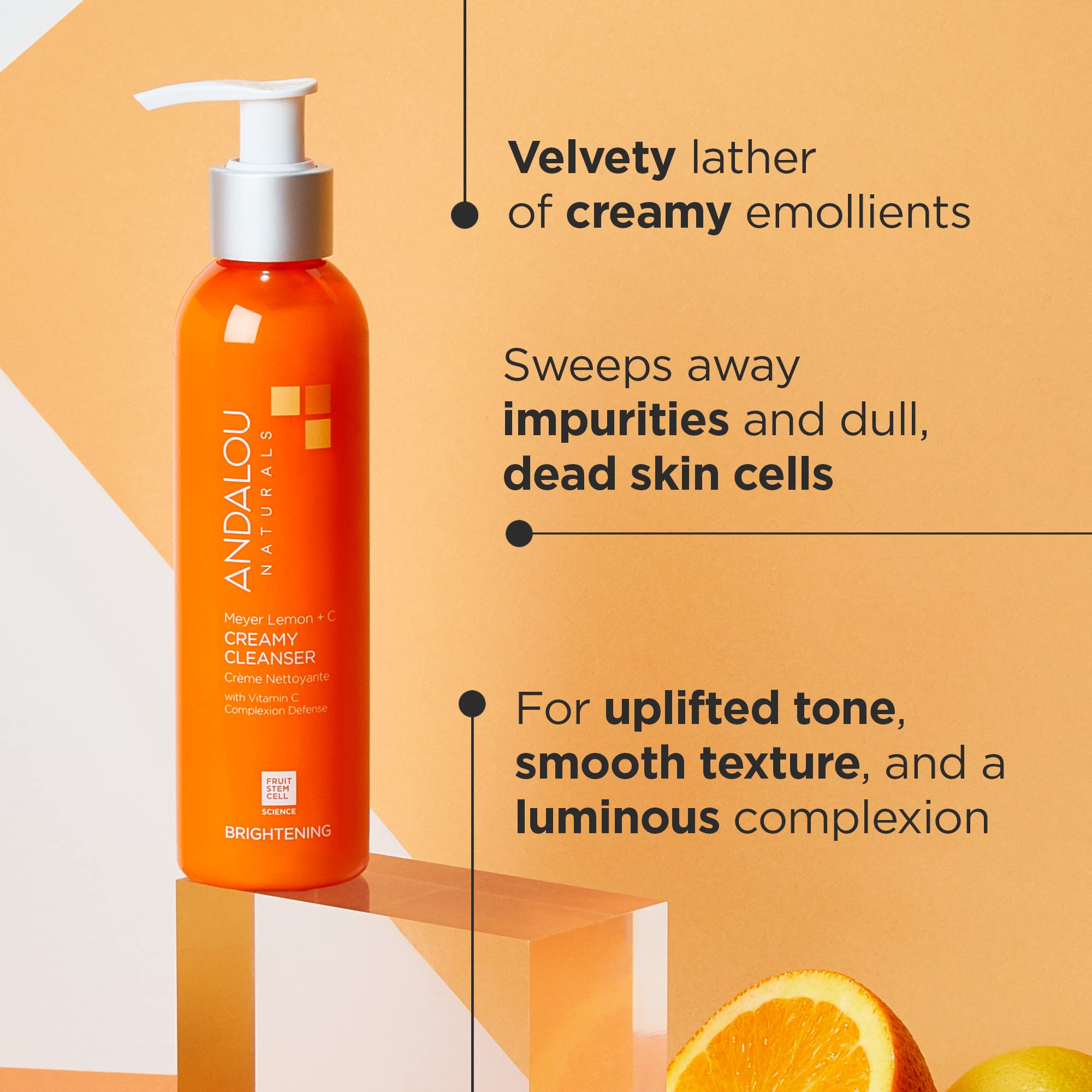 Foto 3 pulgar | Limpiador Andalou Naturals Brightening Meyer Lemon+ C 180 Ml - Venta Internacional.