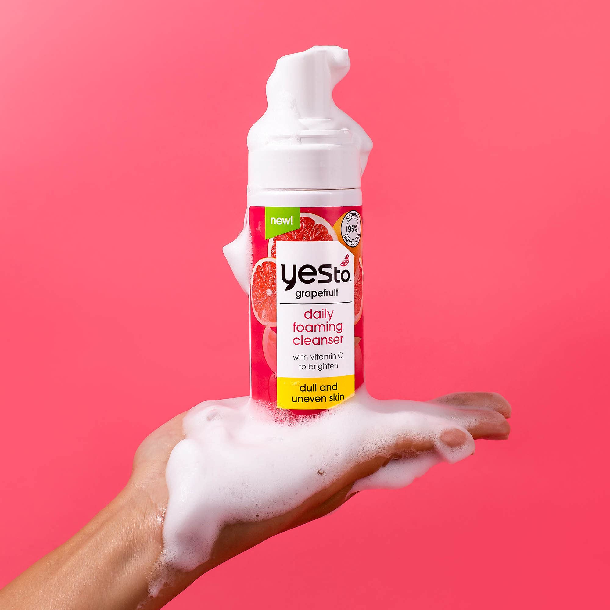 Foto 6 pulgar | Limpiador Espumoso Yes To Grapefruit Brightening, 150 Ml - Venta Internacional.