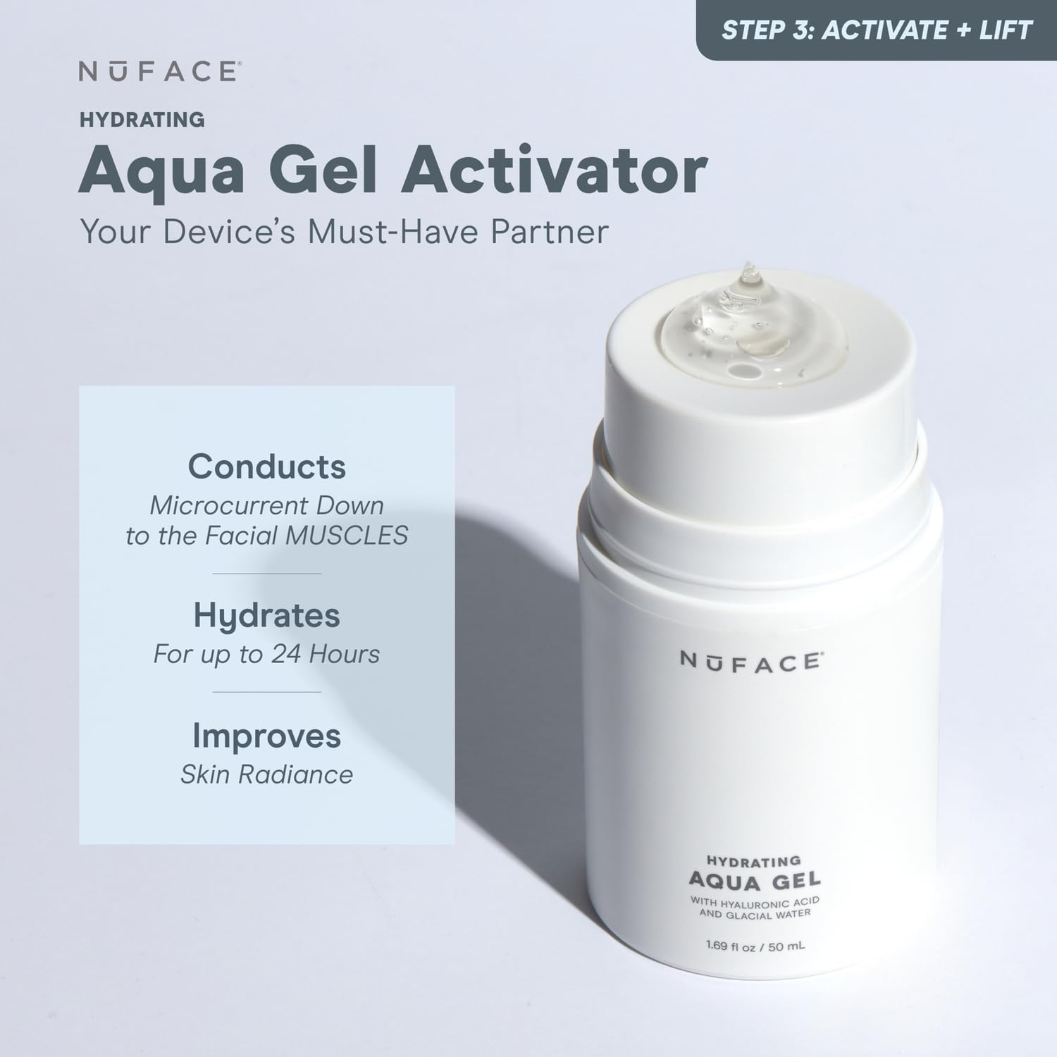 Foto 3 pulgar | Gel Conductivo Nuface Aqua Gel Activator 300 Ml - Venta Internacional.